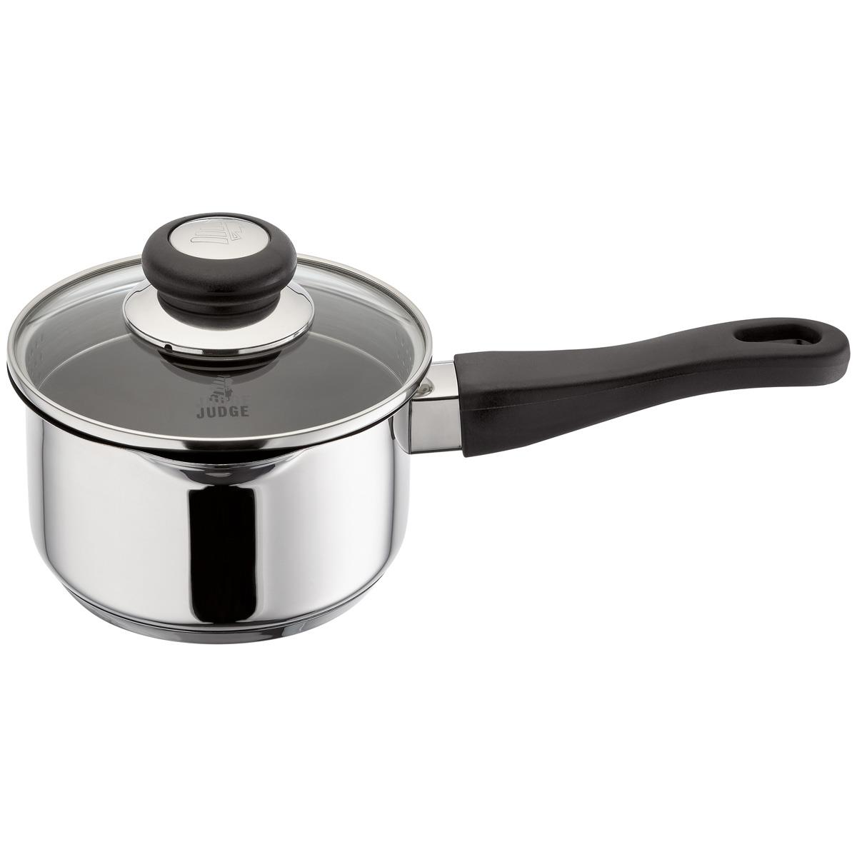 Judge Vista Non-Stick Draining Saucepan 16cm 18cm 20cm All Hobs Induction - Picture 2 of 7