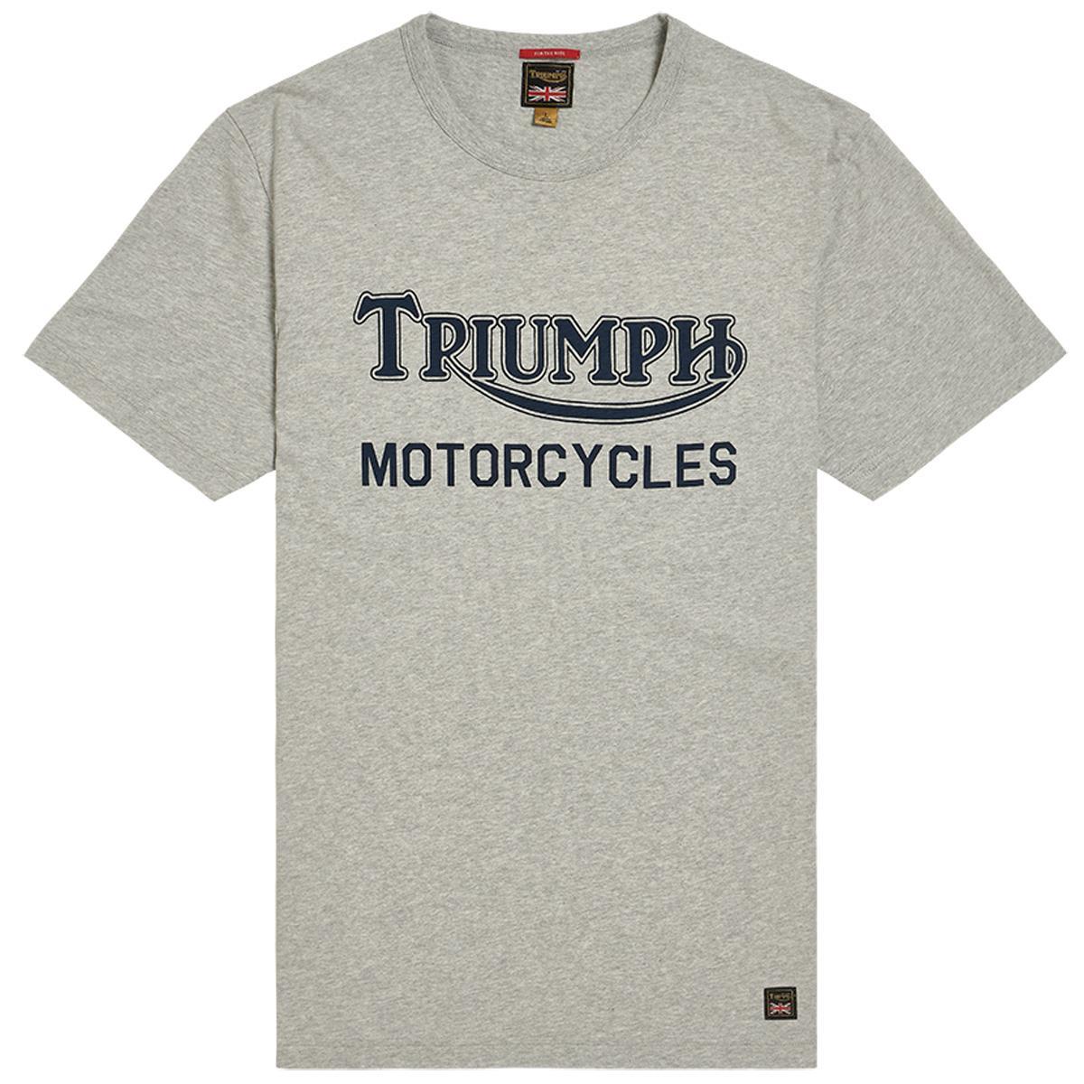 Triumph Mens Barwell Tee Shirt Blue Indigo Black Silver Gold Medium Large XL XXL - Picture 23 of 40