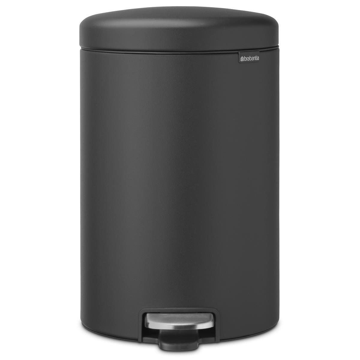 Brabantia newIcon Pedal Bin 20 Litre Plastic Bucket White Black Grey Green Taupe - Picture 22 of 26