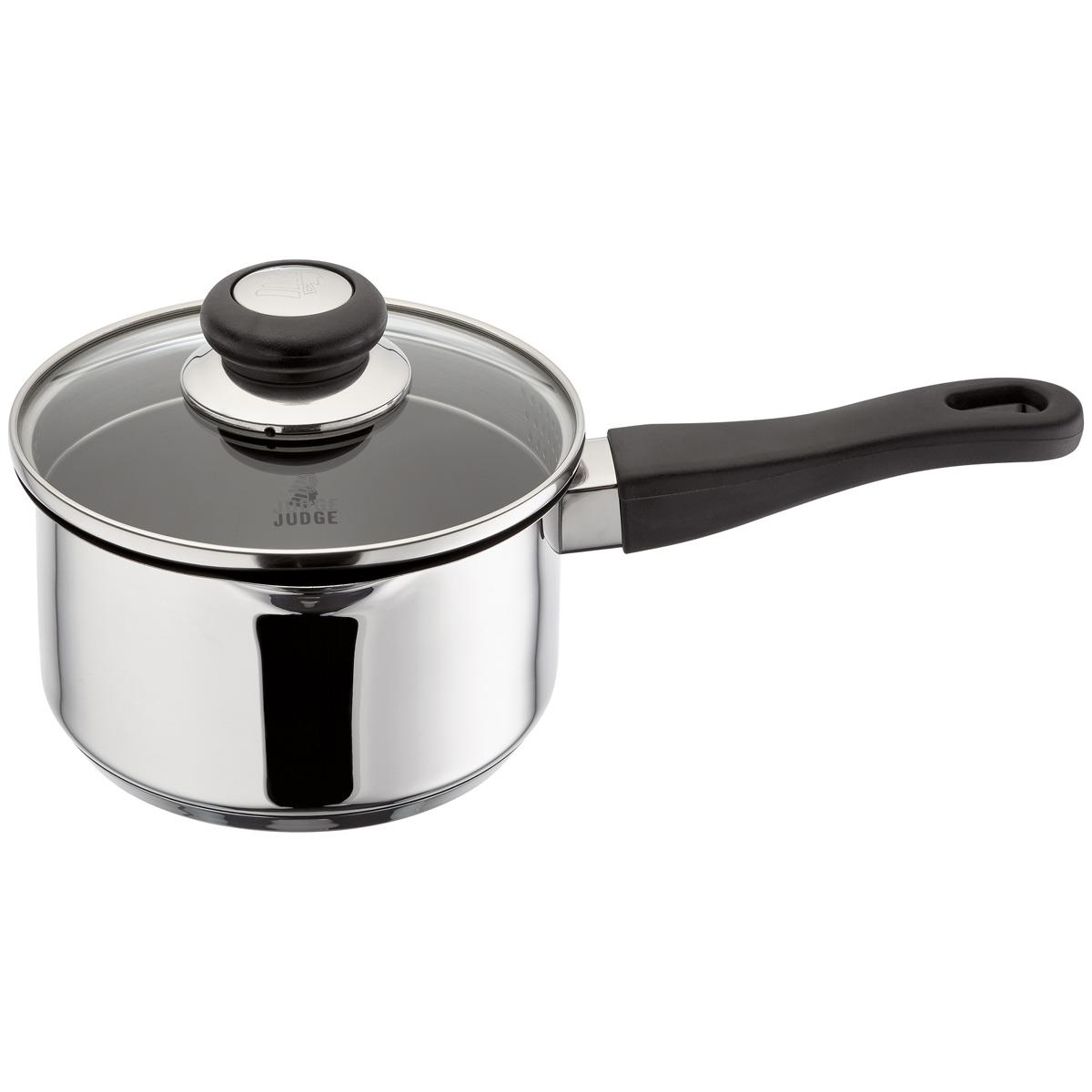 Judge Vista Non-Stick Draining Saucepan 16cm 18cm 20cm All Hobs Induction - Picture 6 of 7