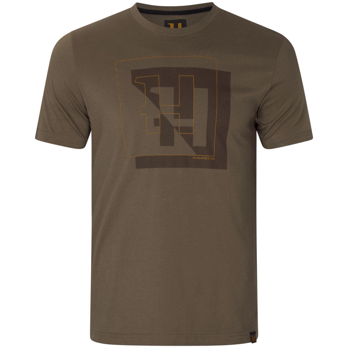 Harkila Herren H Logo Kurzarm Rundhalsausschnitt Baumwolle T-Shirt Größen Medium bis 3XL - Bild 20 von 28