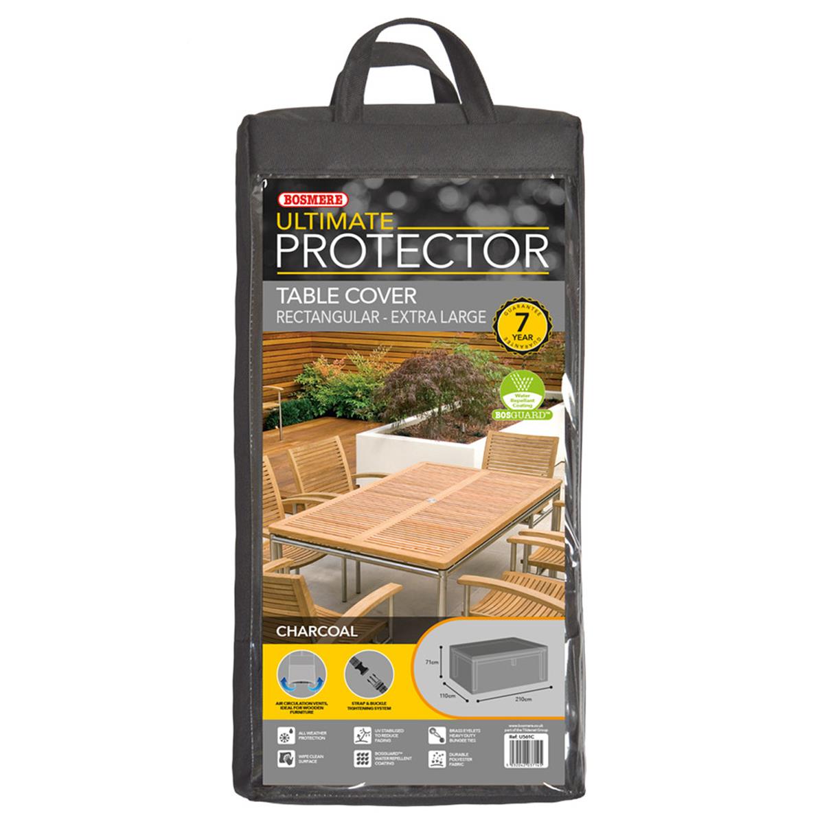 Bosmere Ultimate Protector Rectangular Table Cover Various Sizes 4 To 8 Seat - Picture 17 of 20