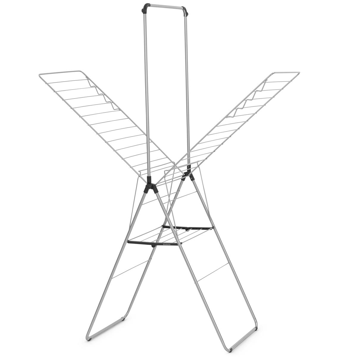 Brabantia HangOn Drying Rack Clothes Horse 25 Metres With Rod White Black Grey eBay