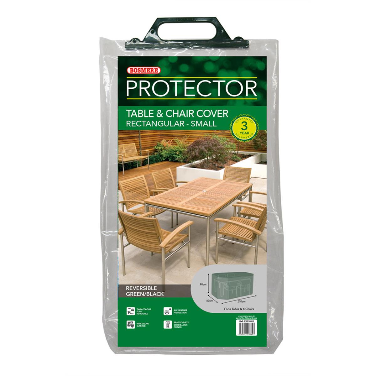 Bosmere Protector rechteckig Terrassengarnitur Abdeckung Allwetter 4-Sitzer oder 6-Sitzer - Bild 6 von 8