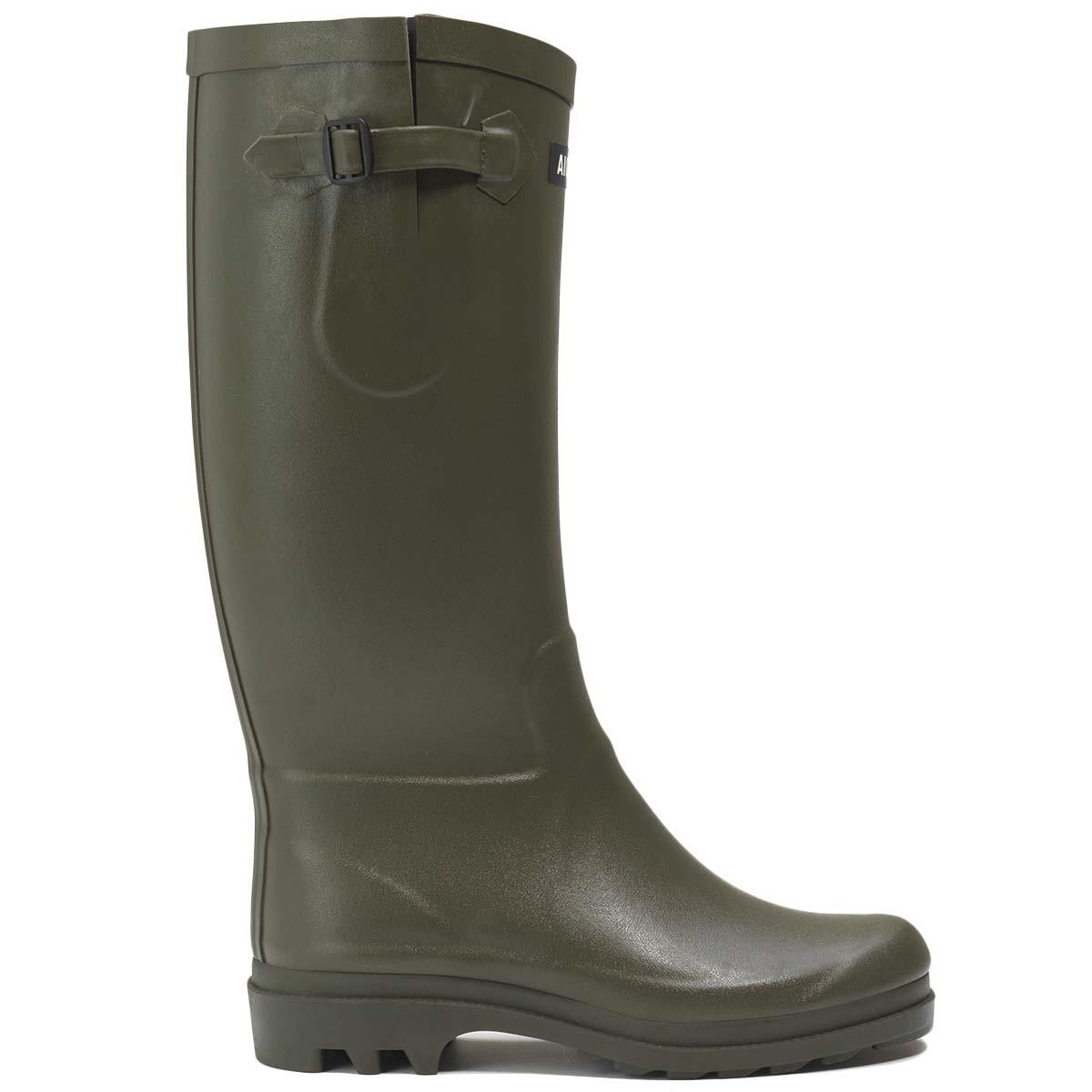 Botas Aigle Womnes Aiglentine II Wellingtons Negras Caqui Marrón Tallas UK4 a UK8 - Imagen 4 de 6