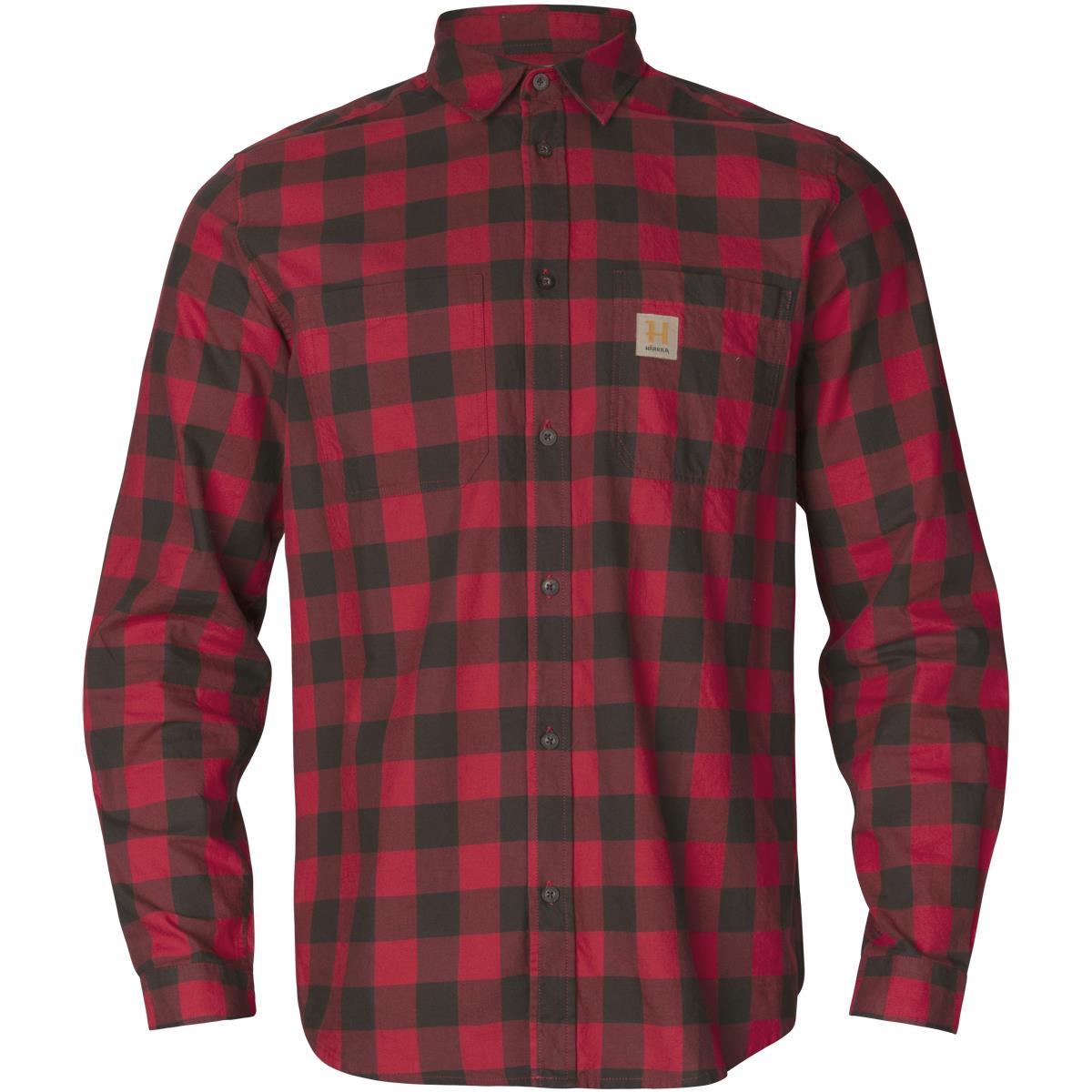Harkila Mens Scandinavian Shirt Green Check Red Check Size Medium L XL 3XL 4XL - Picture 14 of 34