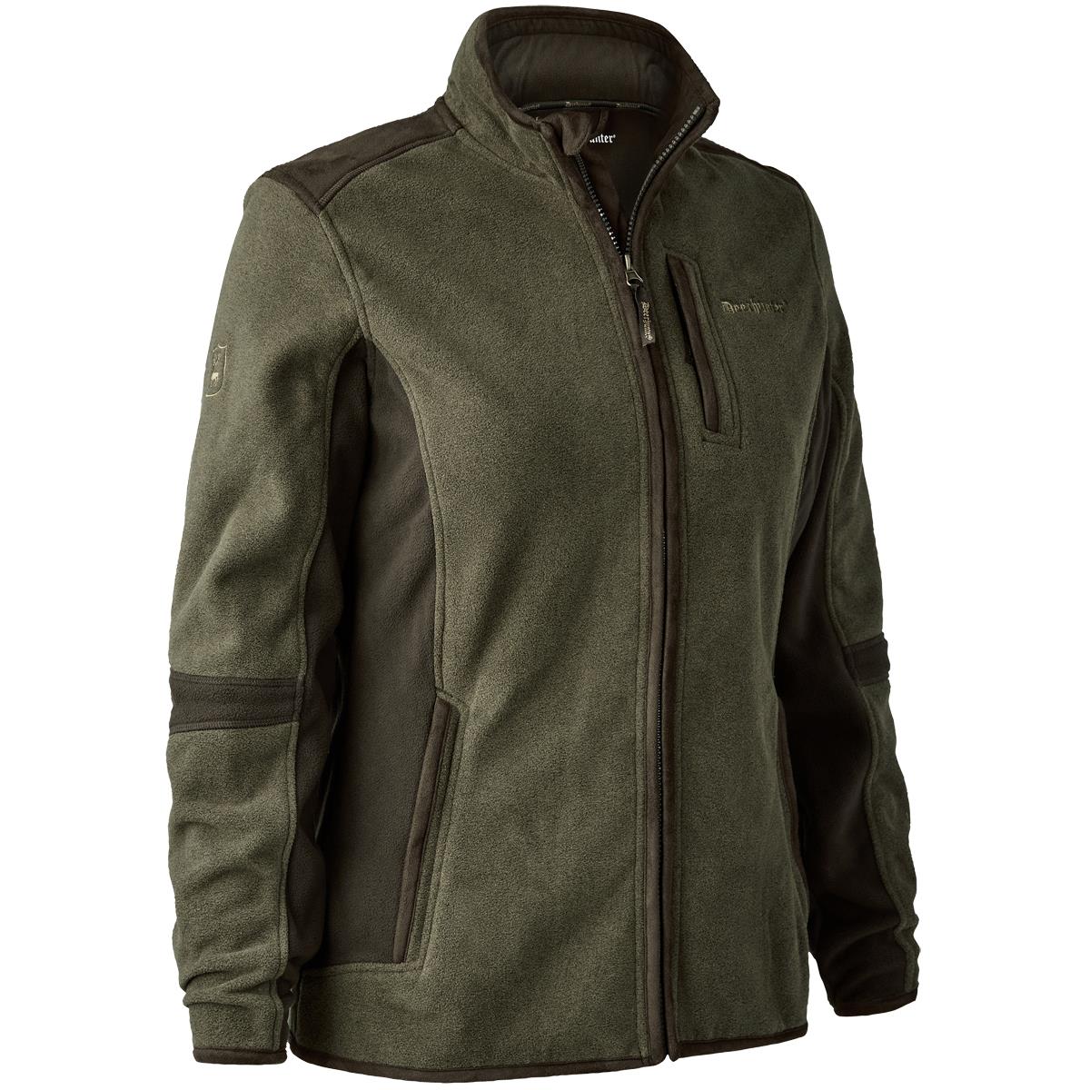 Deerhunter Lady Pam Bonded Fleece Ladies Jacket Graphite Green Size UK 8 To UK20 - Picture 6 of 11