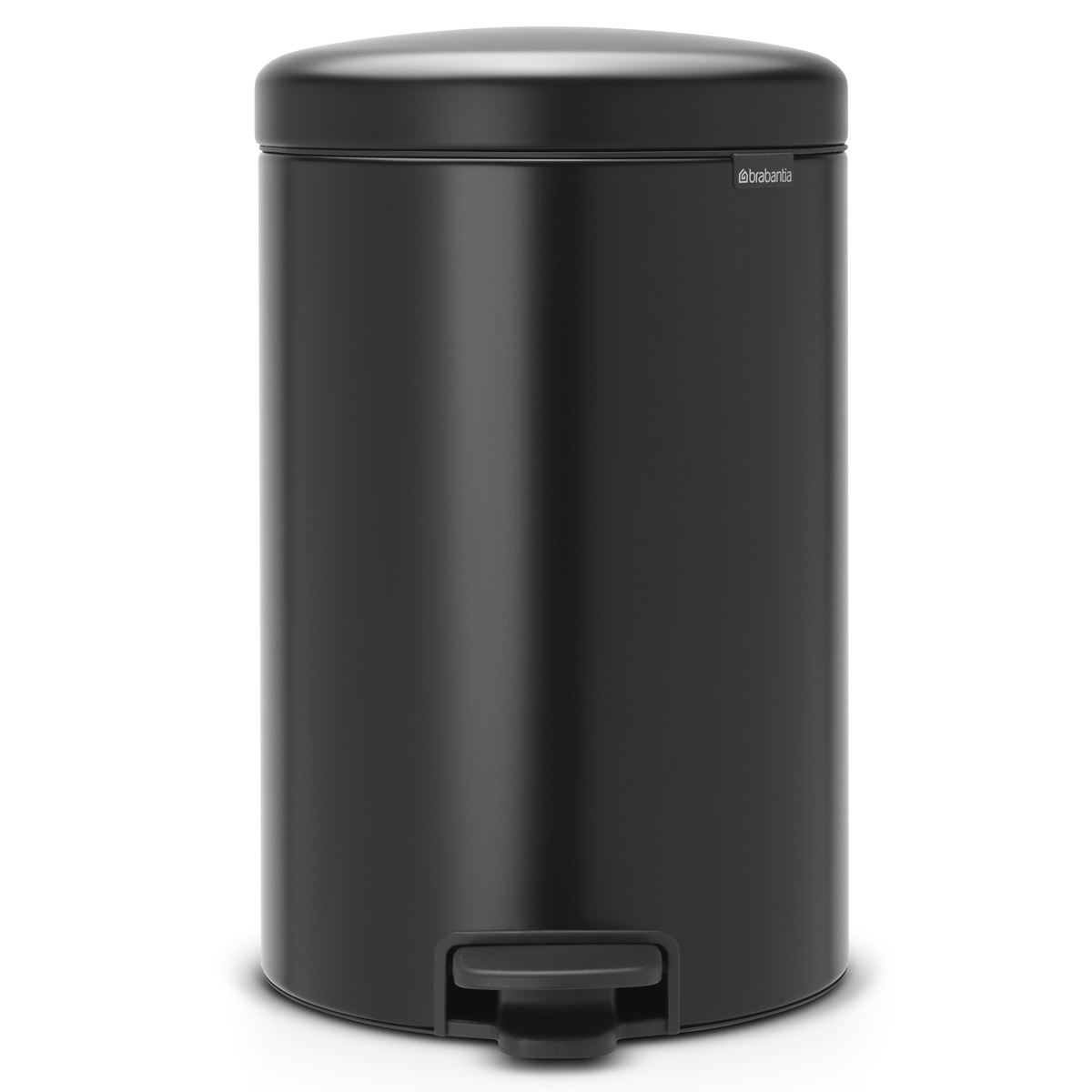 Brabantia newIcon Pedal Bin 20 Litre Plastic Bucket White Black Grey Green Taupe - Picture 15 of 26