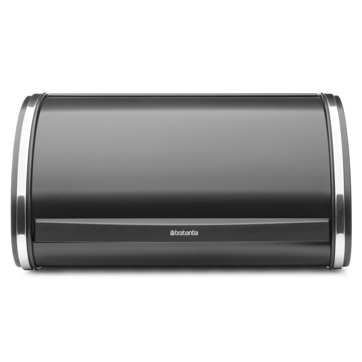 Brabantia Roll Top Bread Bin Medium High Grade Stainless Steel White Silver