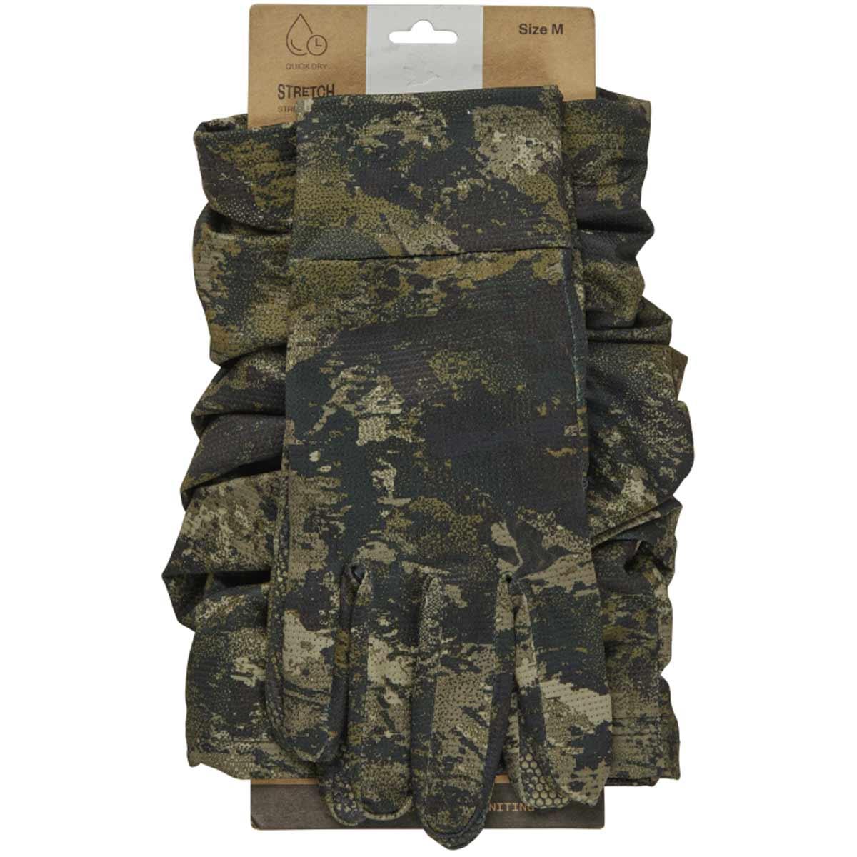 Seeland Aero Camo Cover Set InVis Mens Neck Gaiter Gloves Green Sizes XS To XXL - Picture 6 of 8