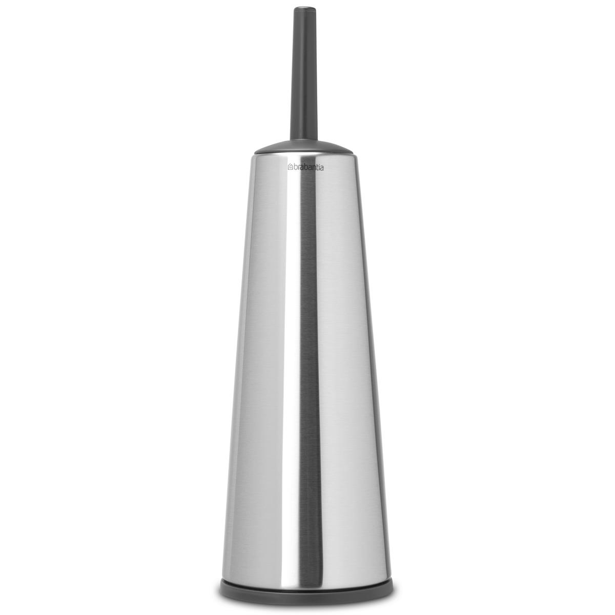Brabantia Toilet Brush And Holder Classic White Platimum Black Silver - Picture 13 of 16