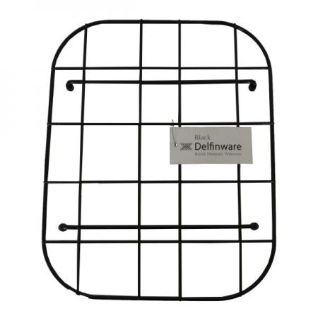 Delfinware Standard Kitchen Sink Mat Non Slip White Stainless Steel Black - Picture 6 of 10