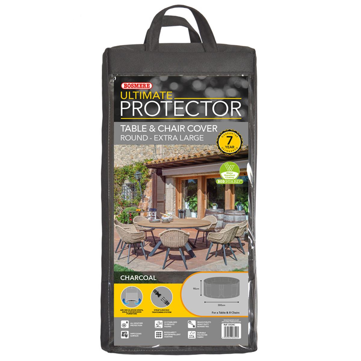 Bosmere Ultimate Protector Circular Patio Set Cover Various Size 4 To 8 Seat - Picture 14 of 20