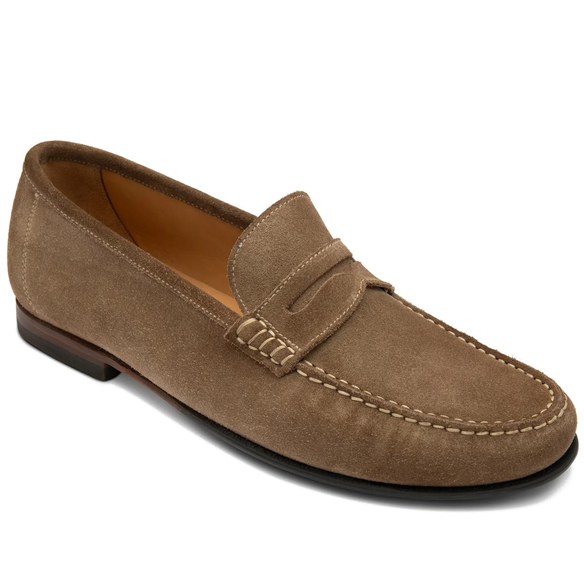 Loake Mens Jefferson Moccasin Shoe Brown Flint Suede Sizes UK 7.5 To UK 12 - Picture 12 of 27
