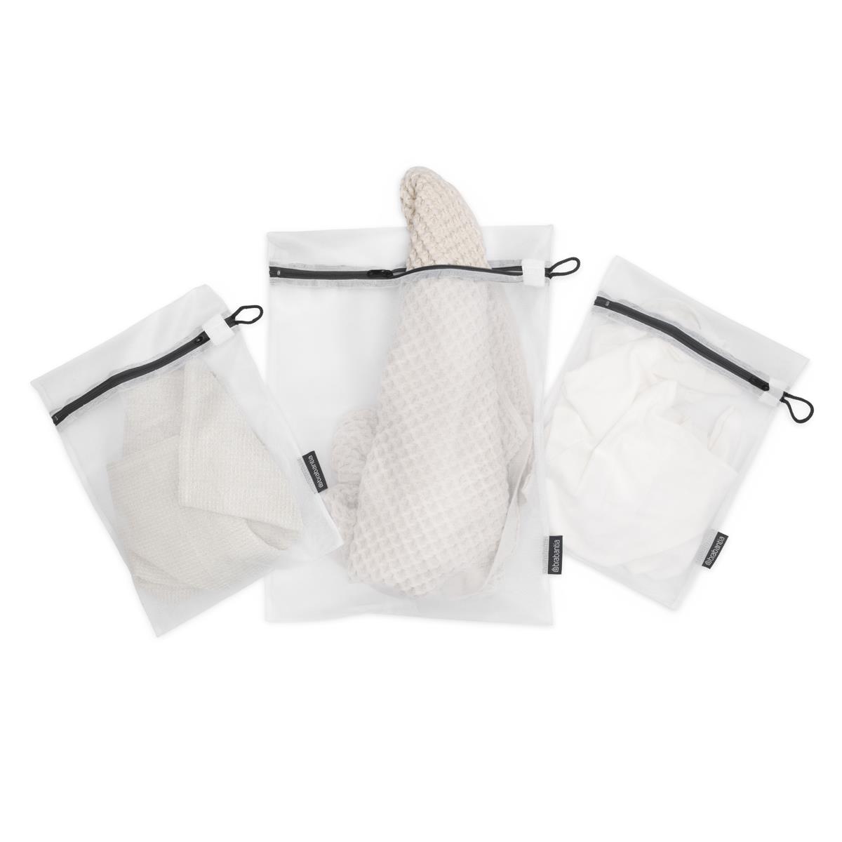 Brabantia Wash Bags Set Of 3 Garment Machine Wash Laundry Bag White Grey Black - Picture 11 of 11