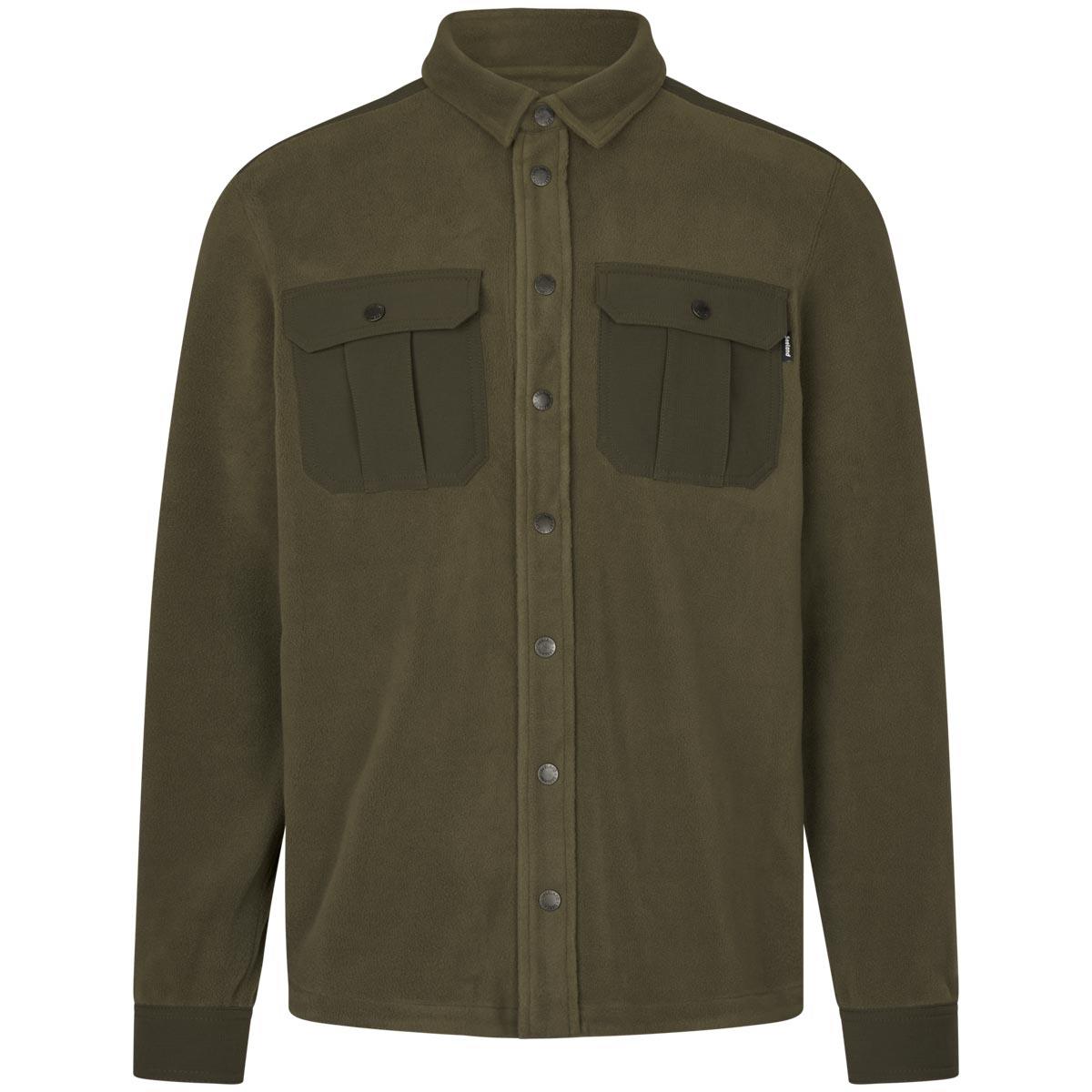 Seeland Mens Gust Fleece Long Sleeve Shirt Grape Leaf Green Sizes Small To 3XL