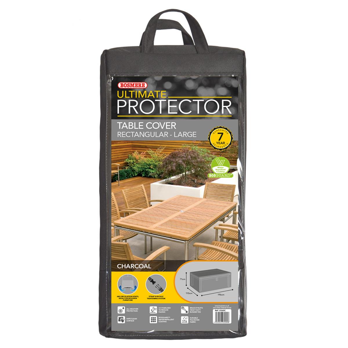 Bosmere Ultimate Protector Rectangular Table Cover Various Sizes 4 To 8 Seat - Picture 13 of 20