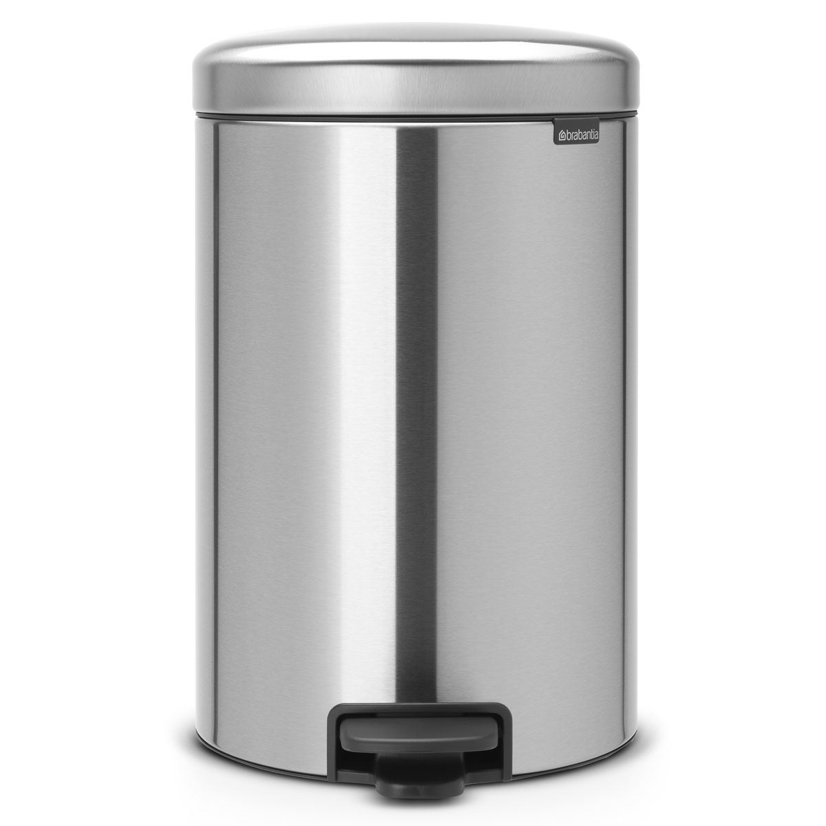 Brabantia newIcon Pedal Bin 20 Litre Plastic Bucket White Black Grey Green Taupe - Picture 16 of 26