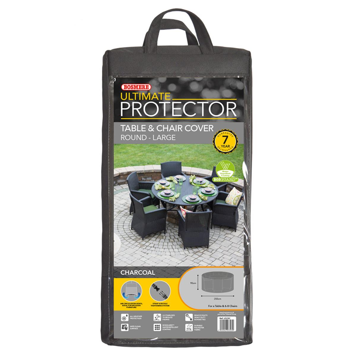 Bosmere Ultimate Protector Circular Patio Set Cover Various Size 4 To 8 Seat - Picture 15 of 20