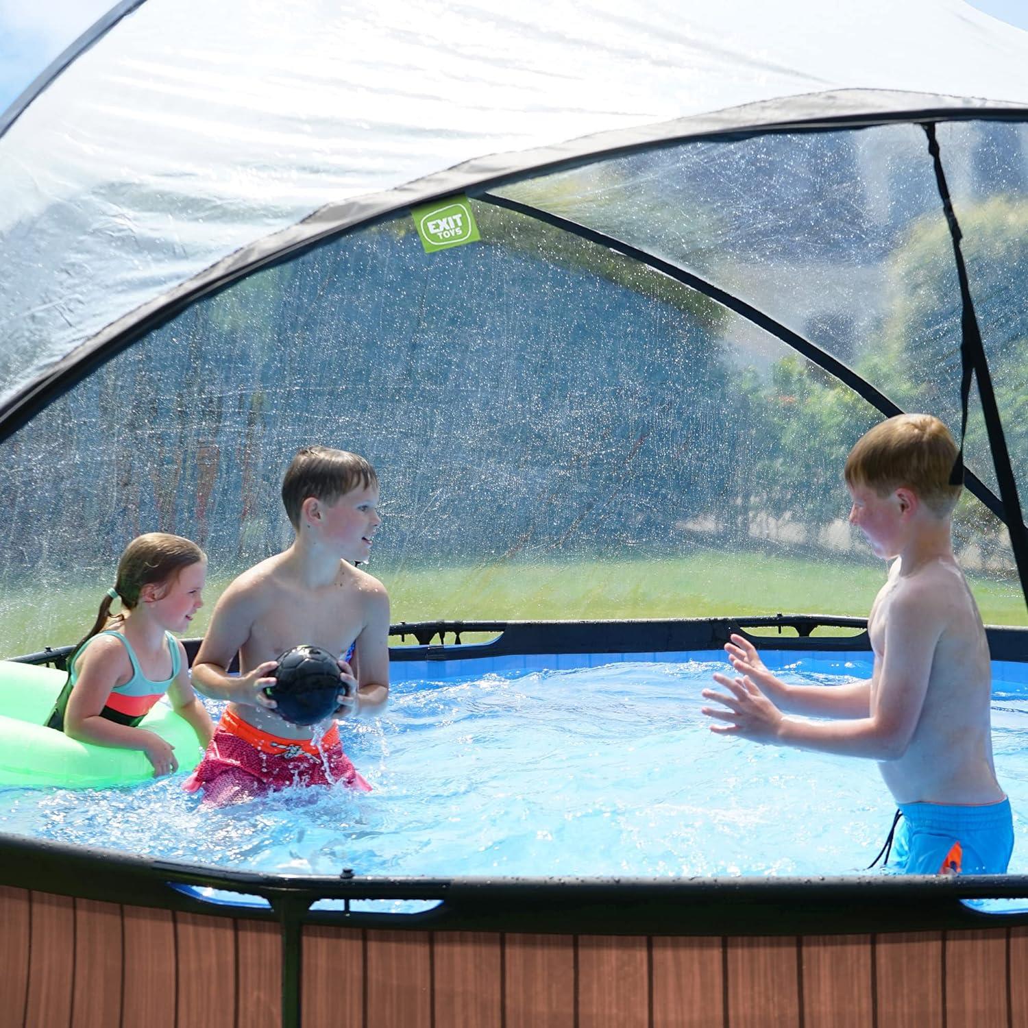 Exit Toys Eco Pool Dome Covers transparent, Suitable for above-ground pools - Picture 47 of 78