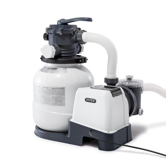 Sand Filter Pump for Above Ground Outdoor Pools, Intex 2100 GPH (220-240 Volt)