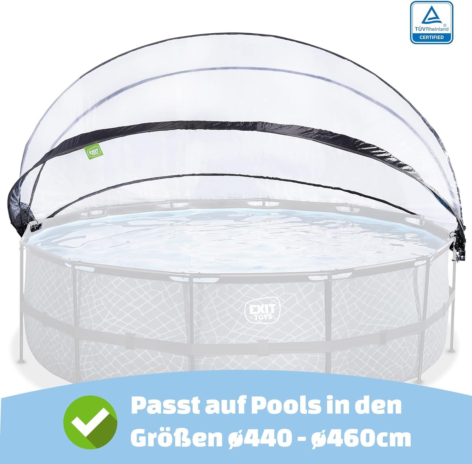 Exit Toys Eco Pool Dome Covers transparent, Suitable for above-ground pools - Picture 61 of 78