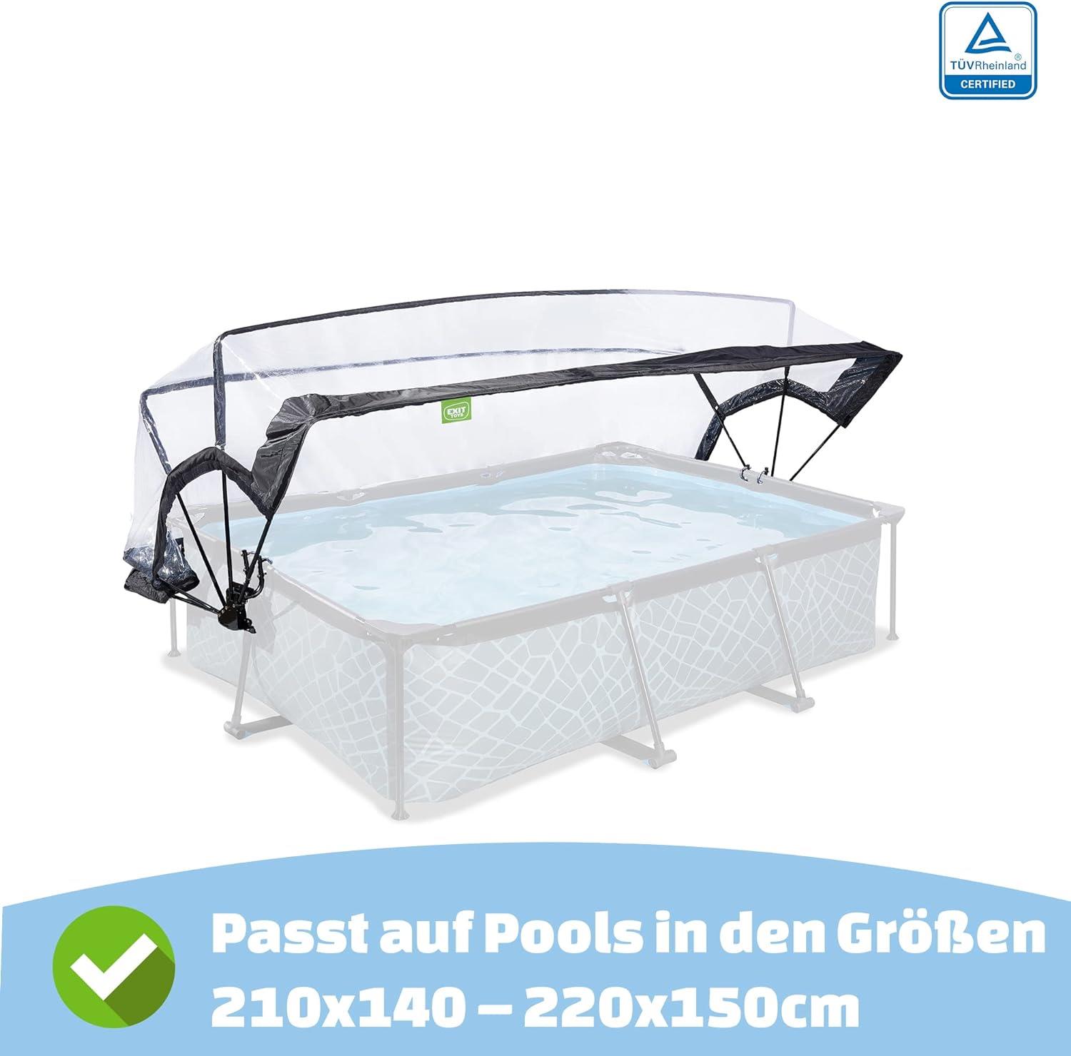 Exit Toys Eco Pool Dome Covers transparent, Suitable for above-ground pools - Picture 2 of 78
