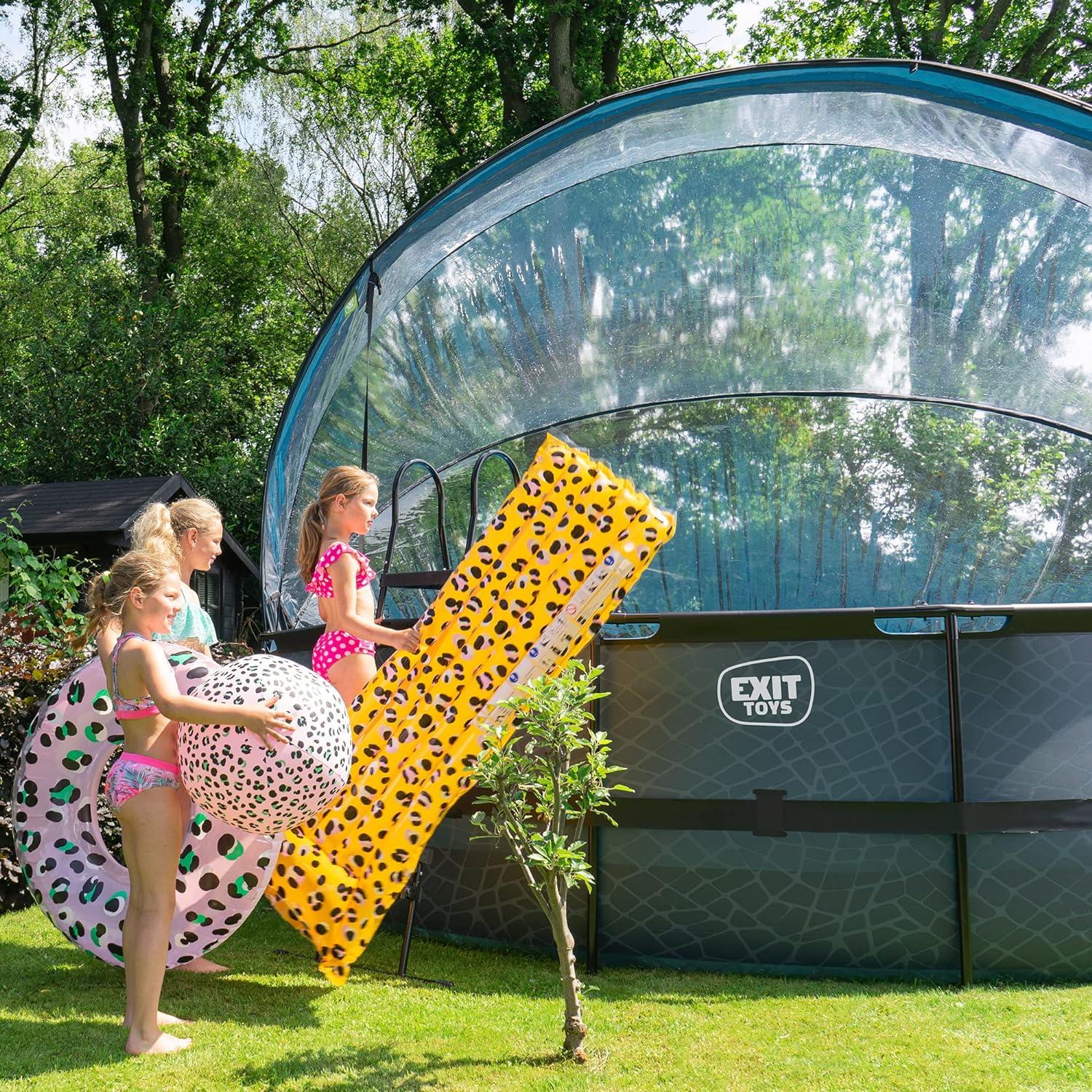 Exit Toys Eco Pool Dome Covers transparent, Suitable for above-ground pools - Picture 75 of 78