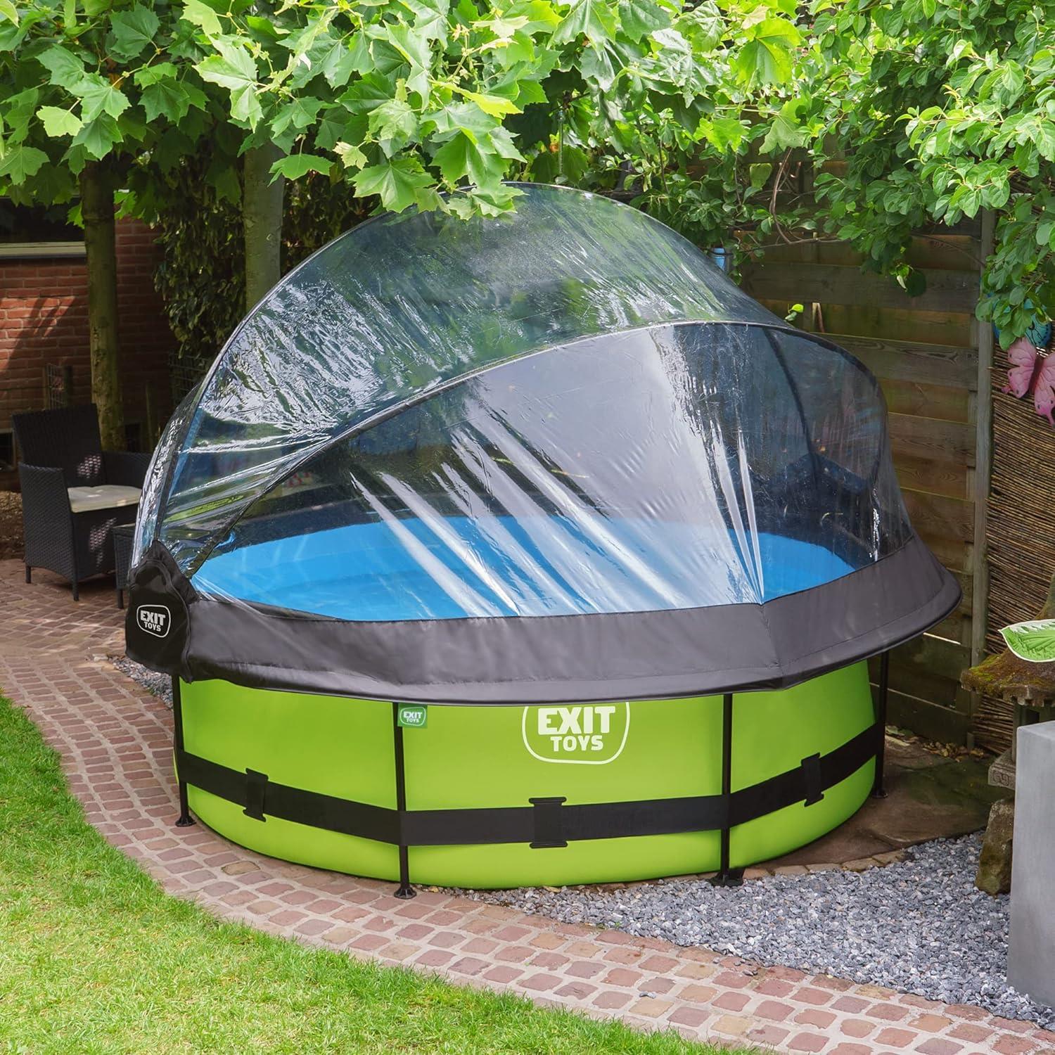 Exit Toys Eco Pool Dome Covers transparent, Suitable for above-ground pools - Picture 19 of 78
