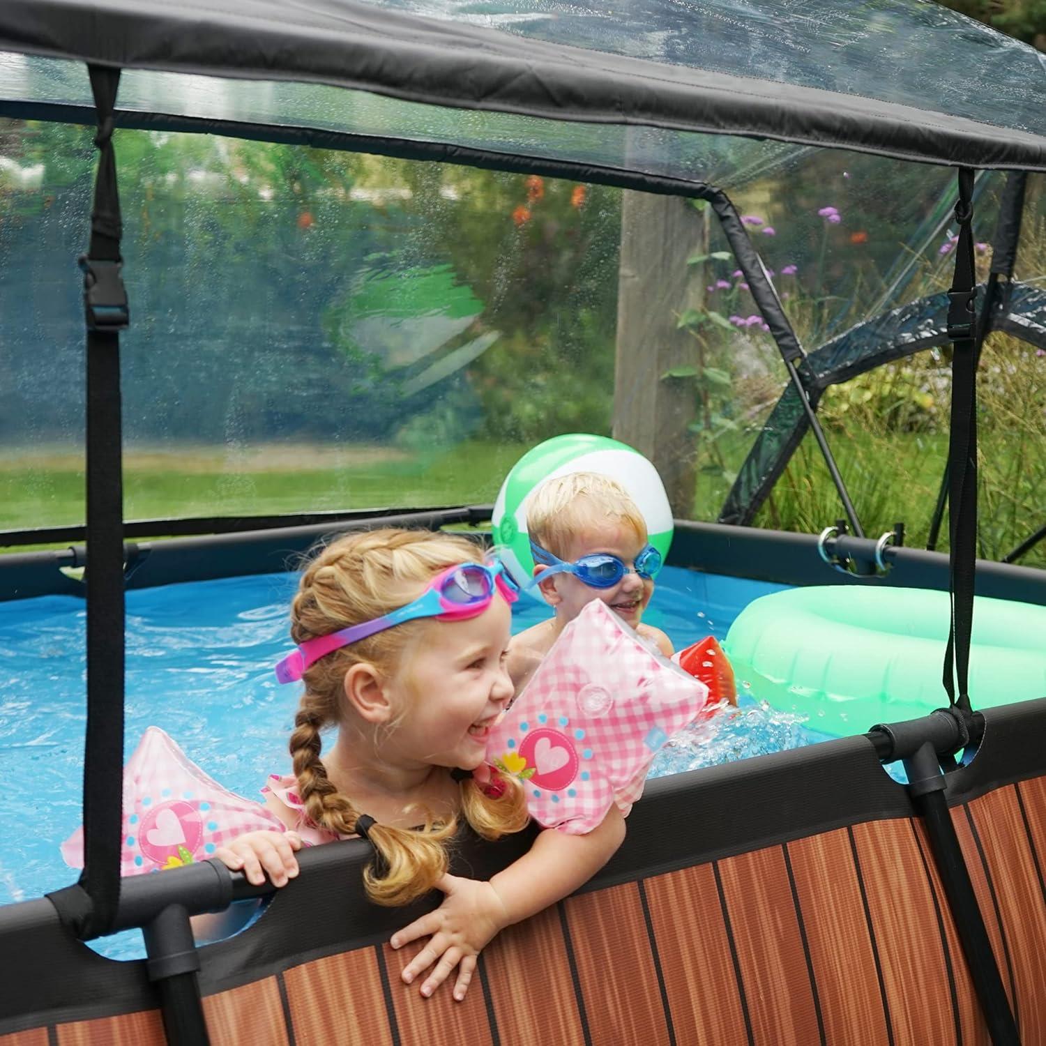 Exit Toys Eco Pool Dome Covers transparent, Suitable for above-ground pools - Picture 8 of 78