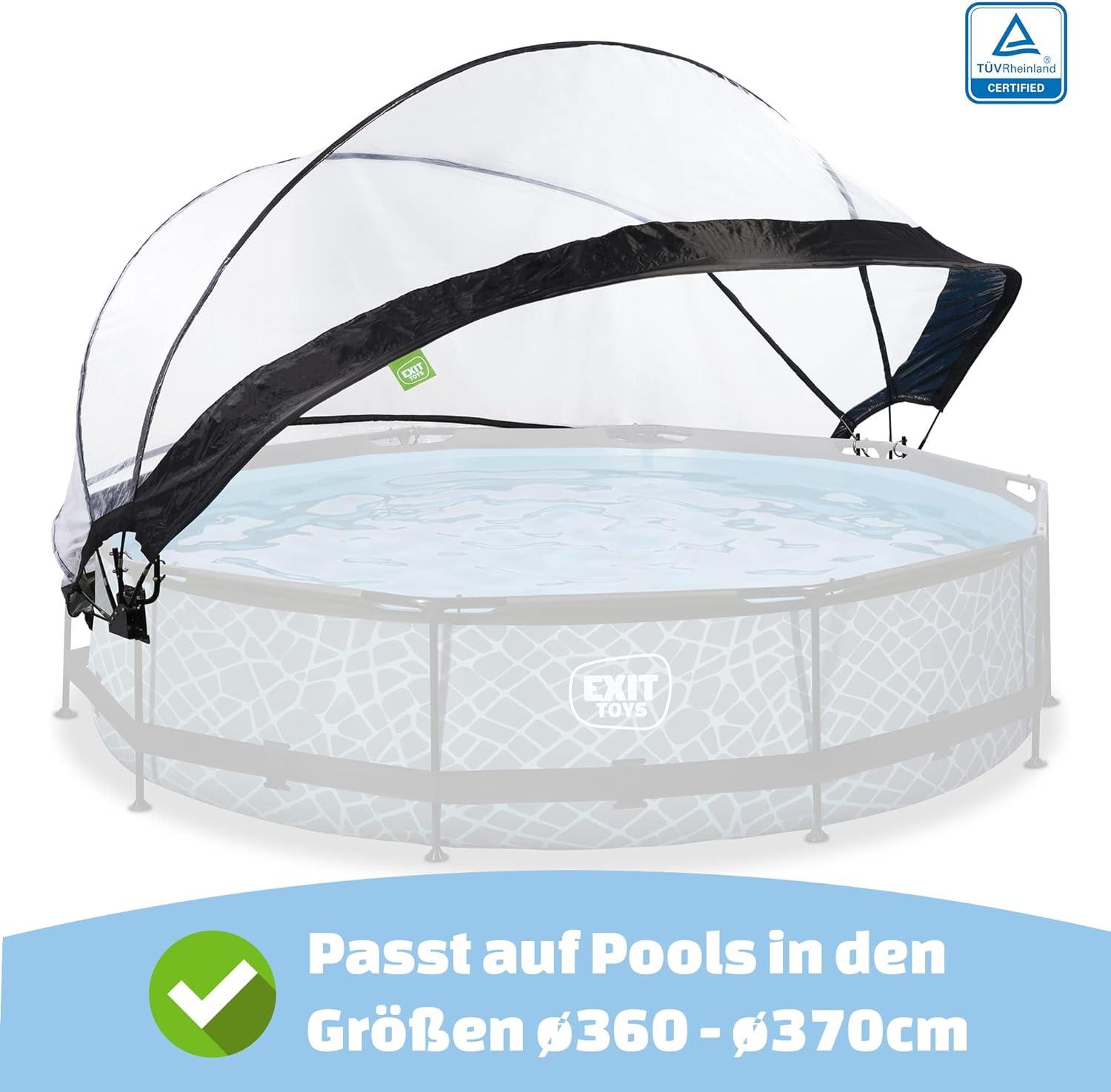 Exit Toys Eco Pool Dome Covers transparent, Suitable for above-ground pools - Picture 41 of 78