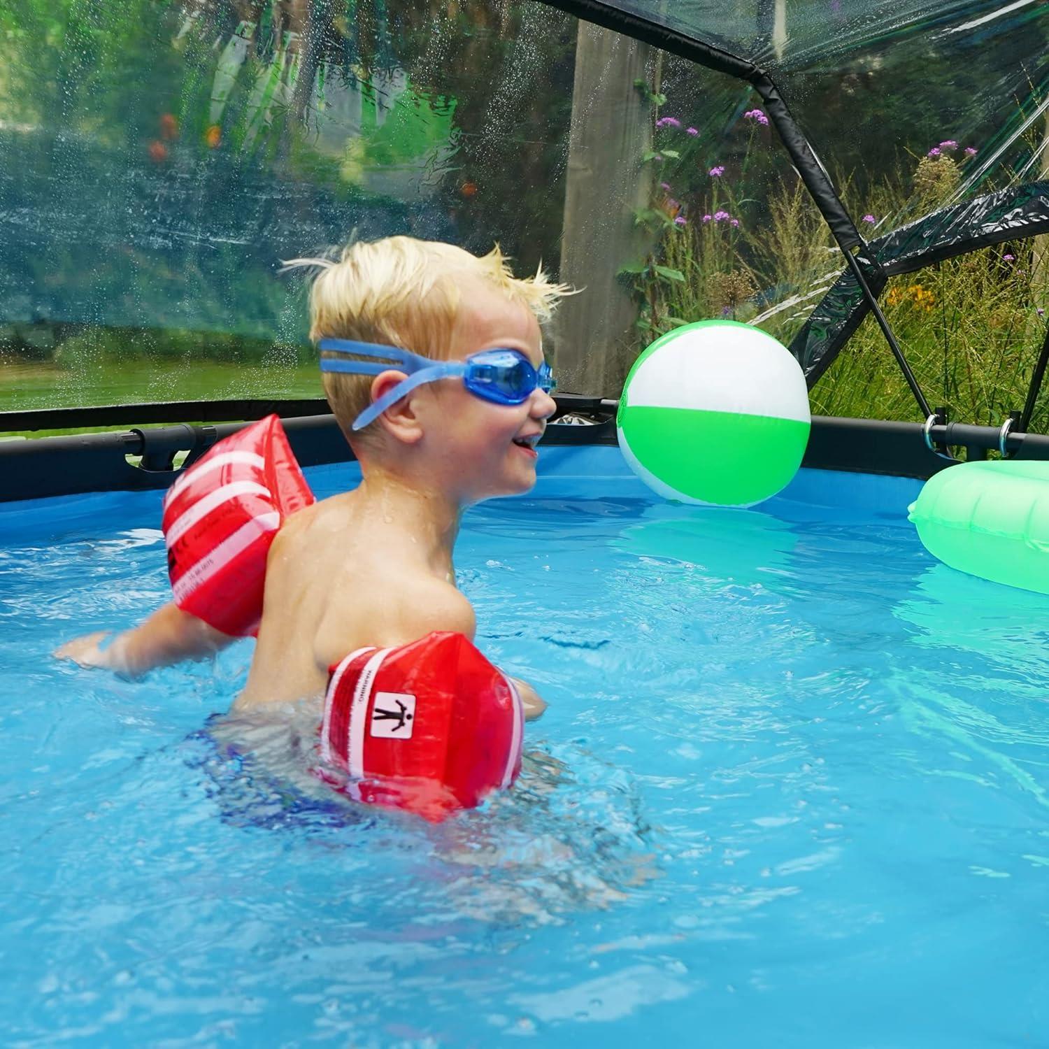 Exit Toys Eco Pool Dome Covers transparent, Suitable for above-ground pools - Picture 9 of 78