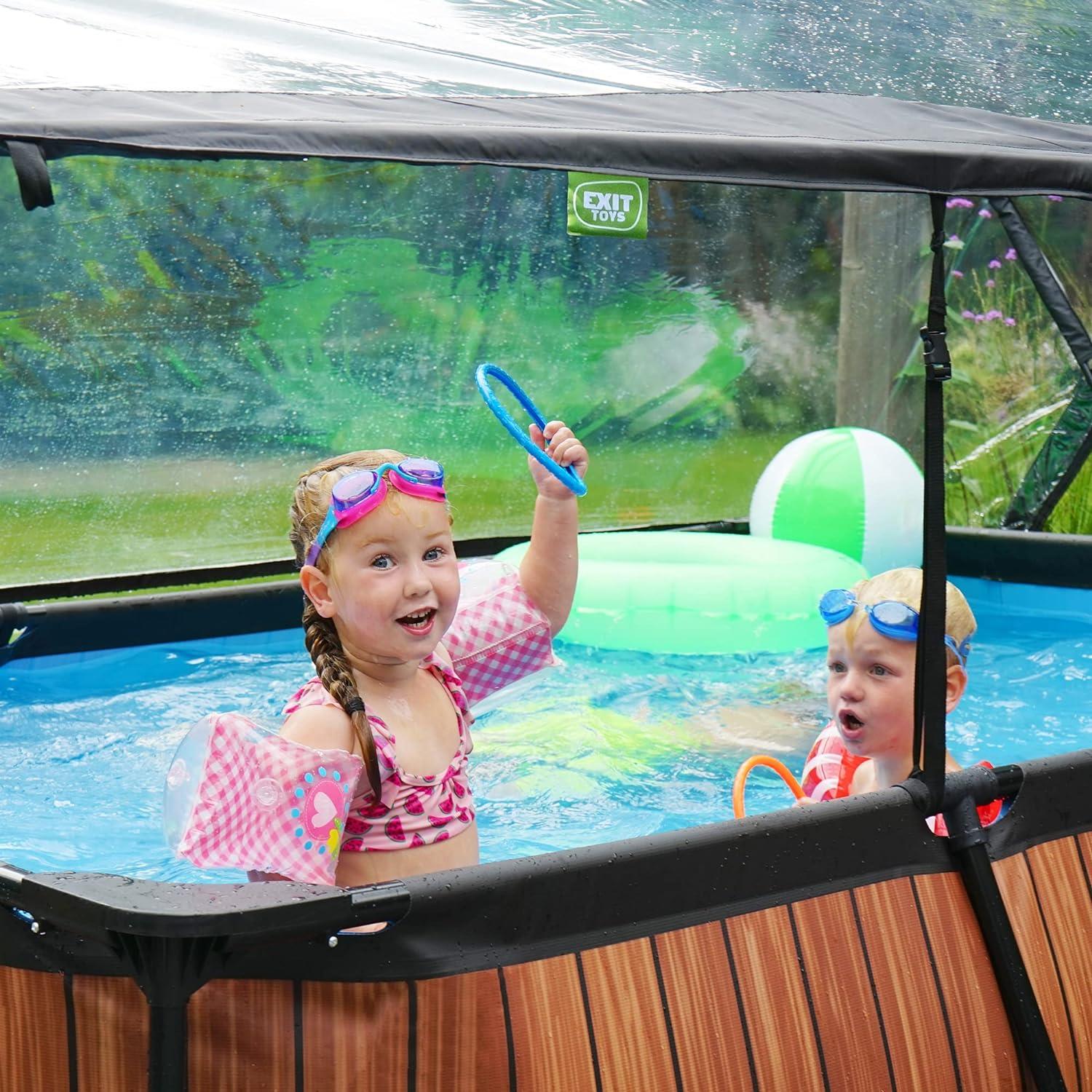 Exit Toys Eco Pool Dome Covers transparent, Suitable for above-ground pools - Picture 37 of 78
