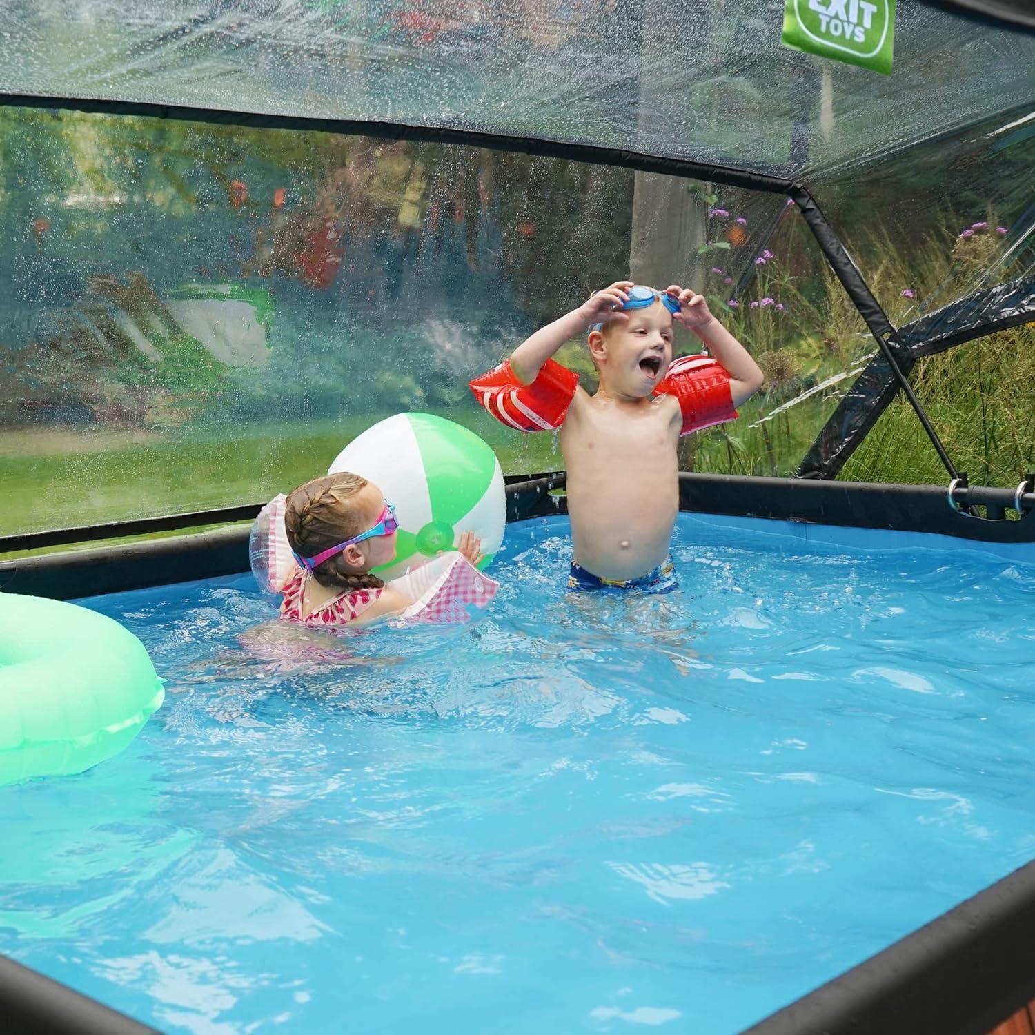 Exit Toys Eco Pool Dome Covers transparent, Suitable for above-ground pools - Picture 39 of 78