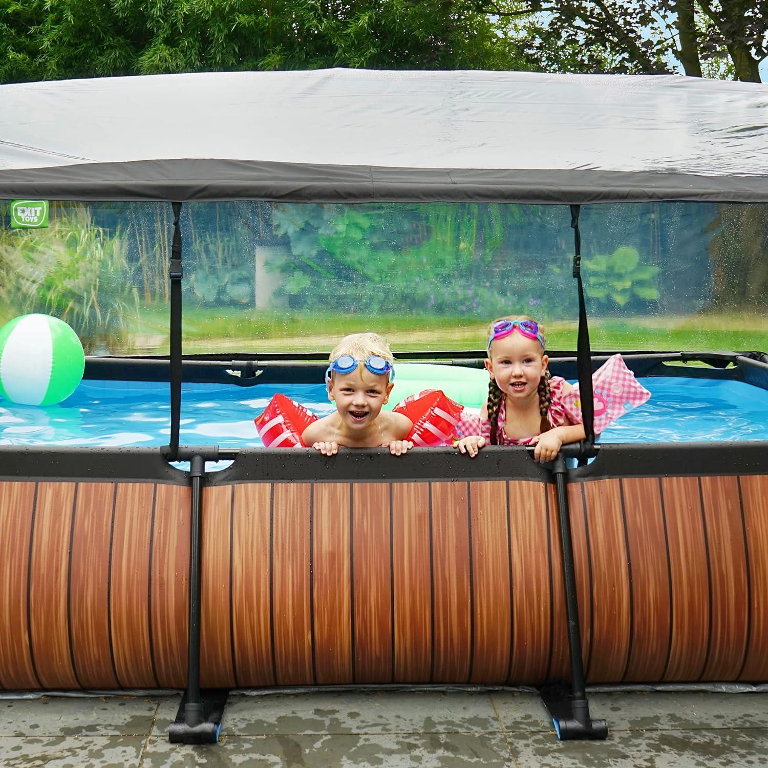 Exit Toys Eco Pool Dome Covers transparent, Suitable for above-ground pools - Picture 38 of 78