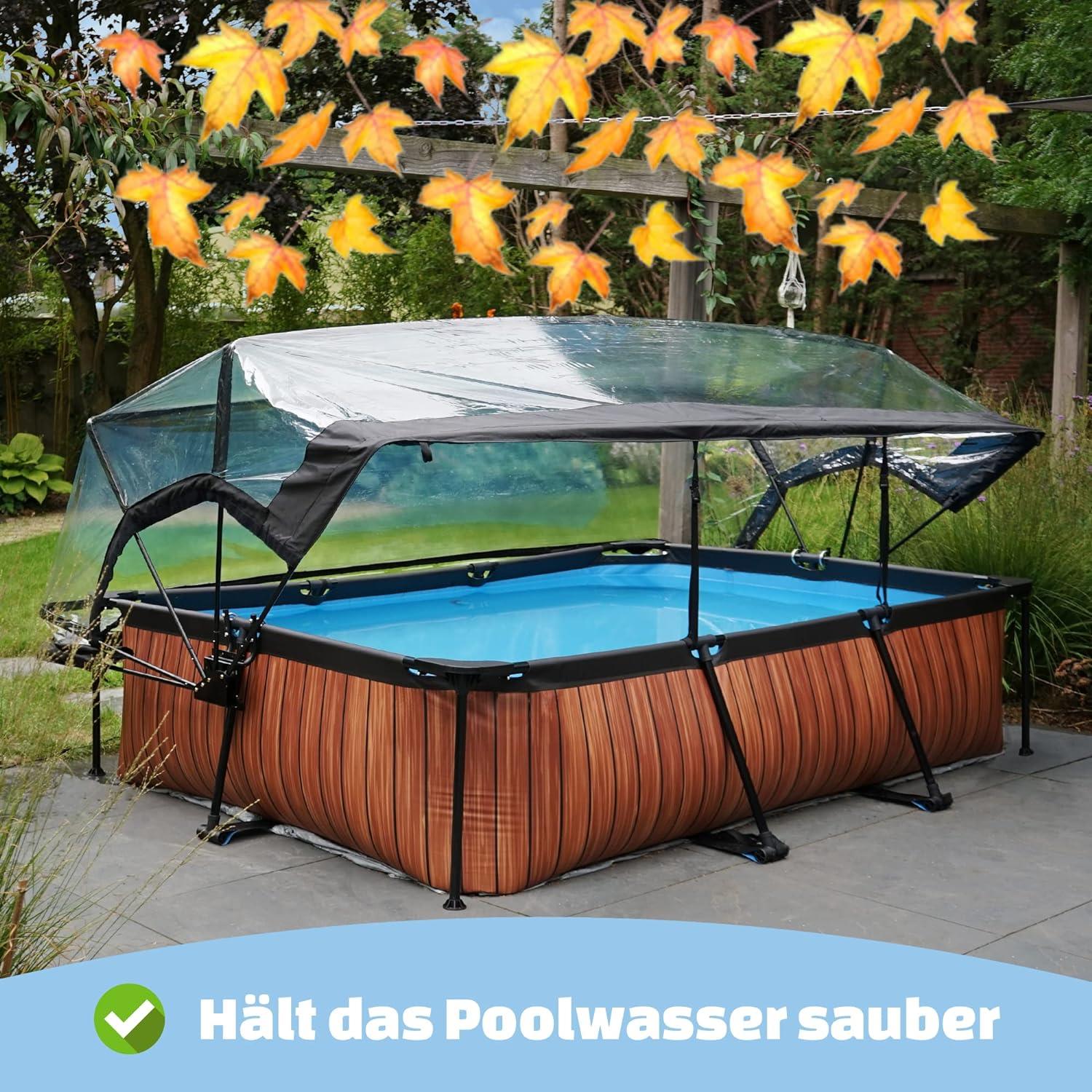 Exit Toys Eco Pool Dome Covers transparent, Suitable for above-ground pools - Picture 33 of 78