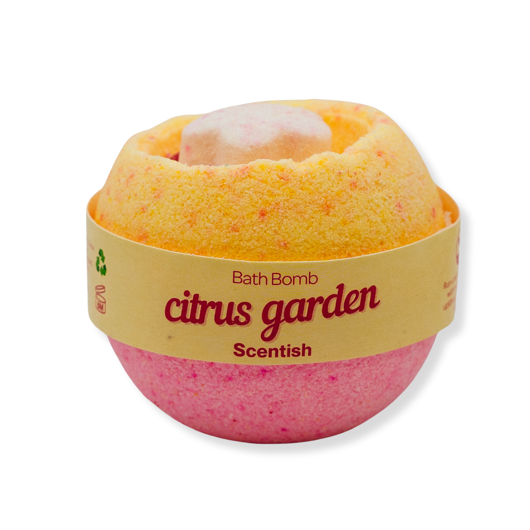 Bath Bomb Fizzer Round Luxury Vegan Cruelty Free Various Scents Gift Scentish