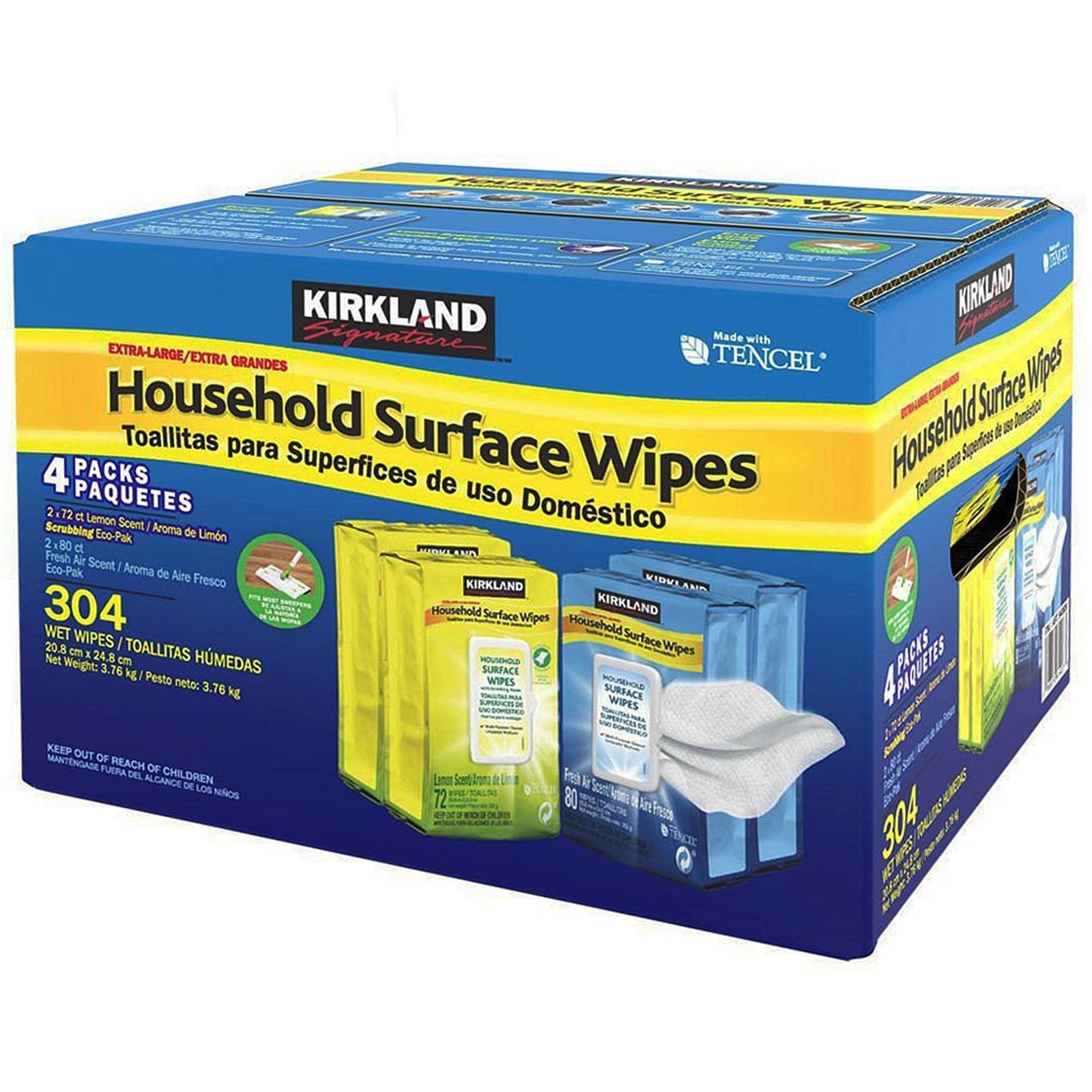 Kirkland Signature Household MultiPurposeTencelCleaningWipesExtra
