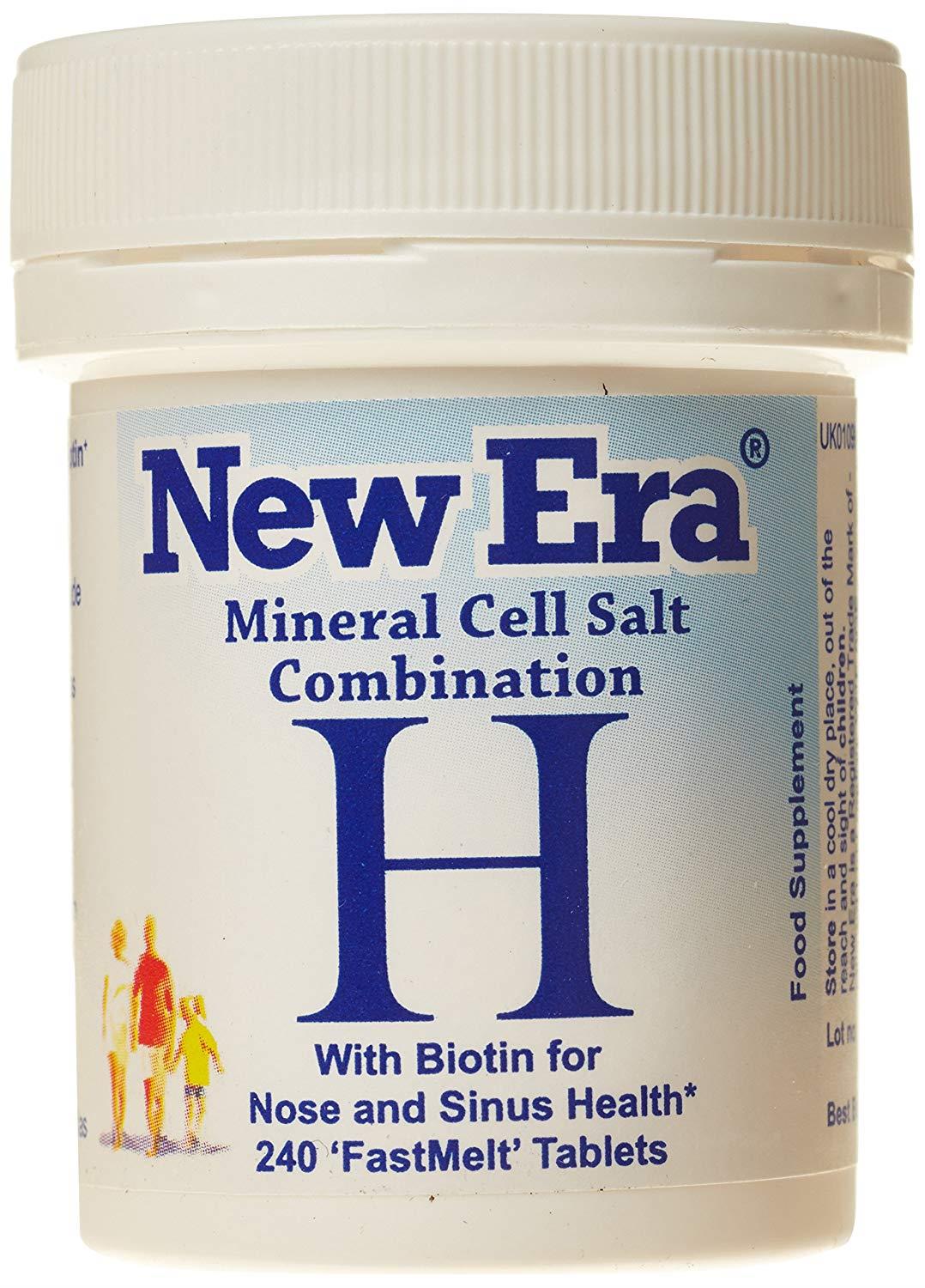 New Era Combination H Mineral Cell Salt HAYFEVER, RHINITIS 240 FastMelt