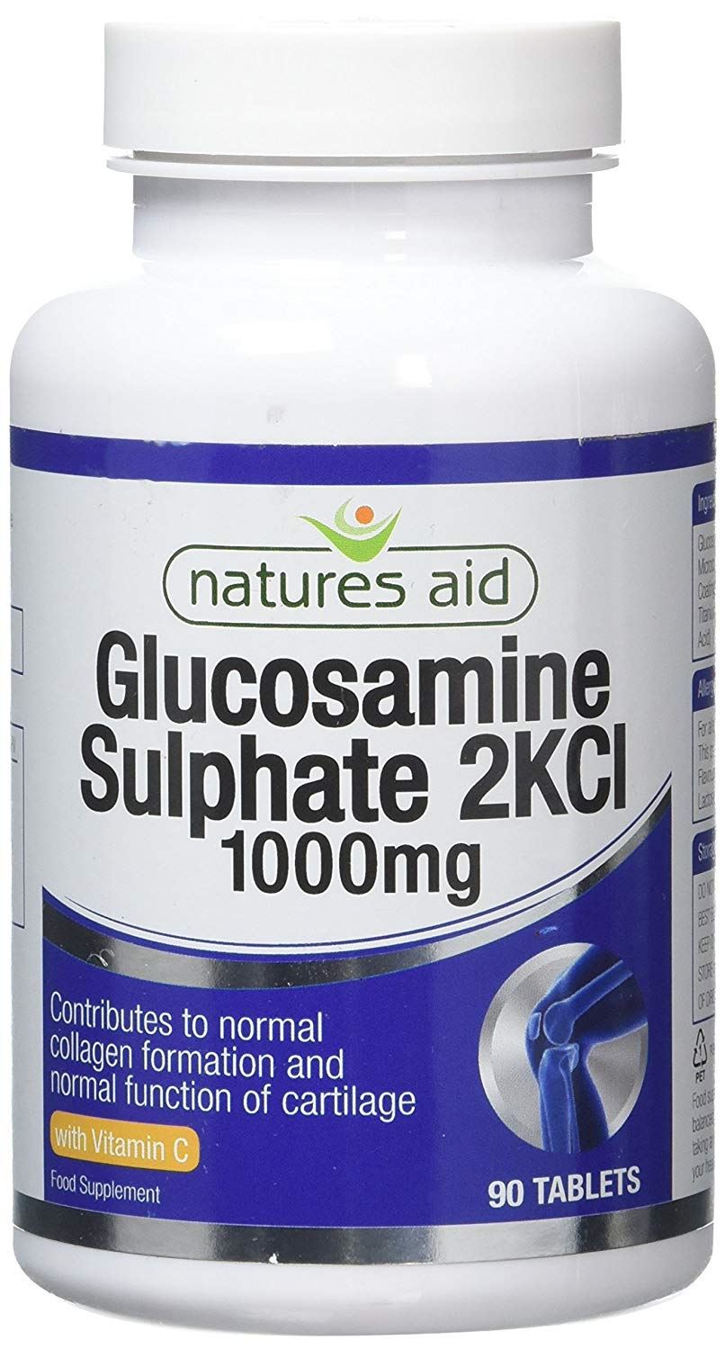 Natures Aid Glucosamine Sulphate 2KCI 1000mg 90 Tablets x Pack of 4 eBay