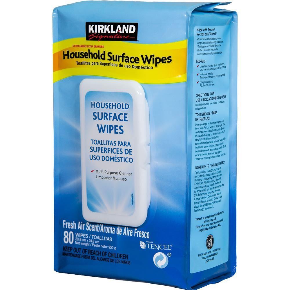 Kirkland Signature Household MultiPurposeTencelCleaningWipesExtra