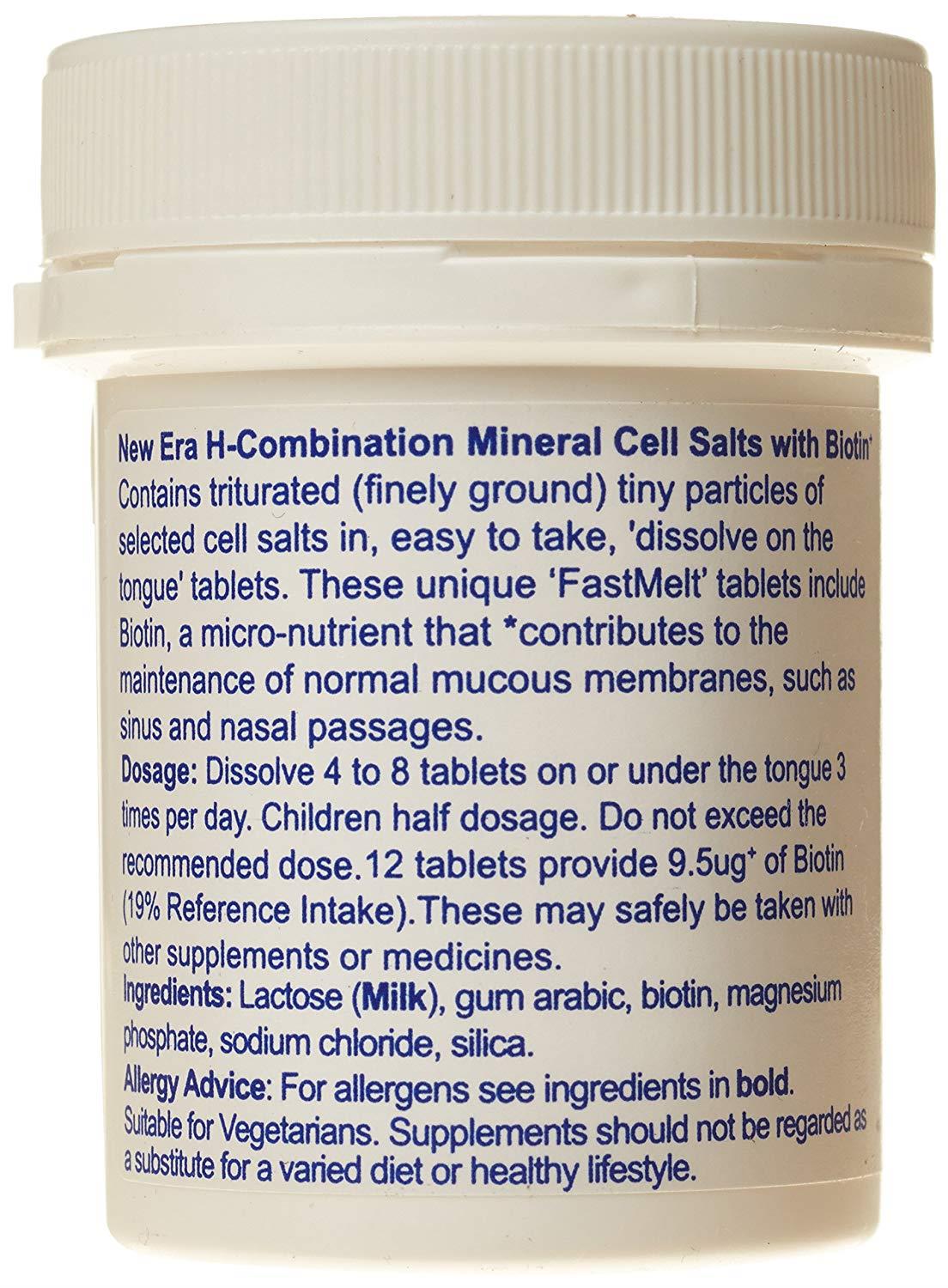 New Era Combination H Mineral Cell Salt HAYFEVER, RHINITIS 240 FastMelt