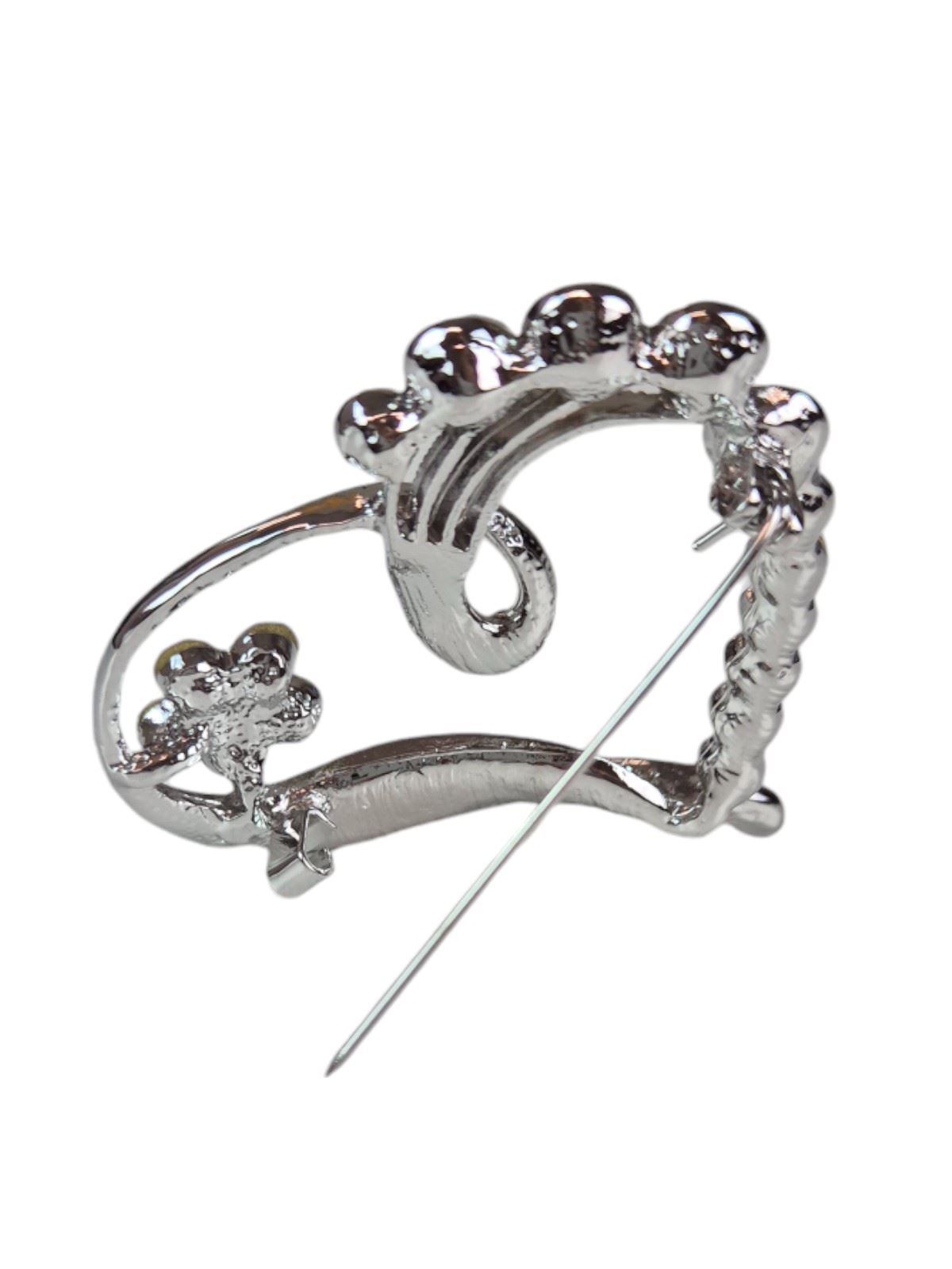 Broche Corazón Amor Diamante Cristal Brillante Joyería para Mujer Accesorio de Moda - Imagen 12 de 13