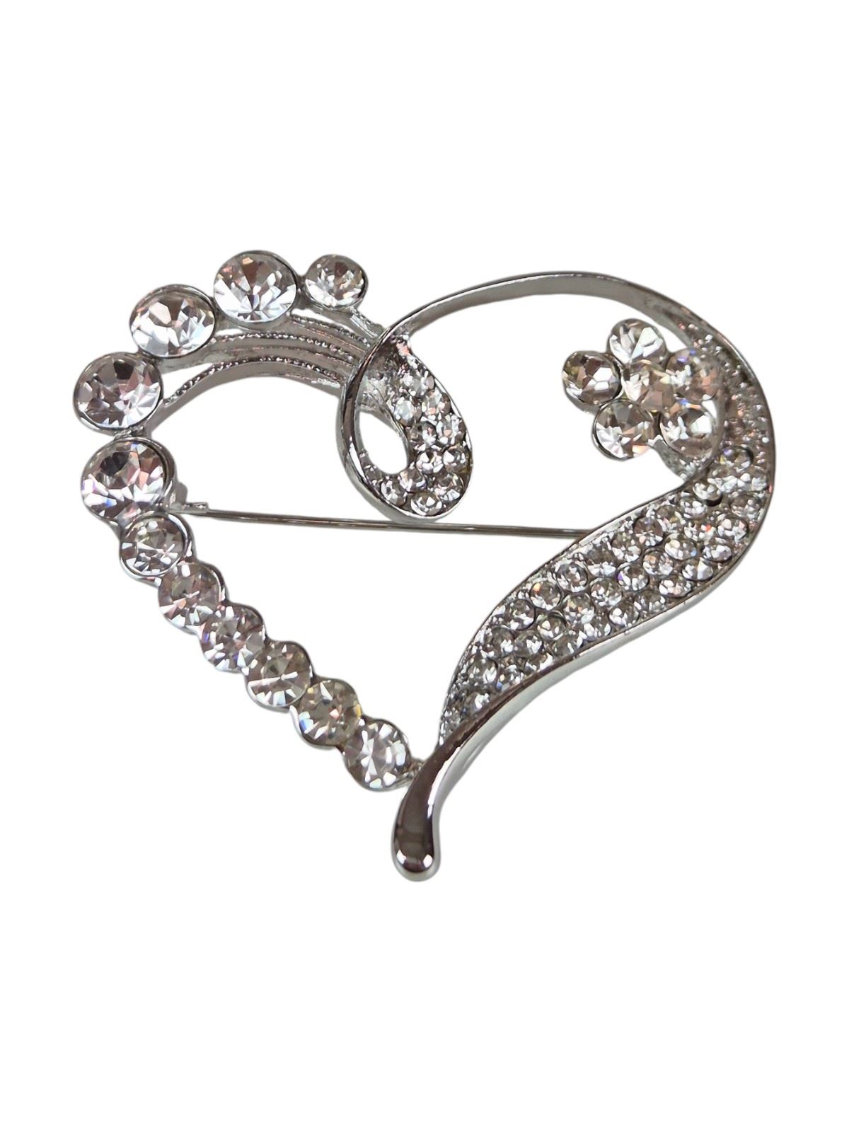Broche Corazón Amor Diamante Cristal Brillante Joyería para Mujer Accesorio de Moda - Imagen 9 de 13