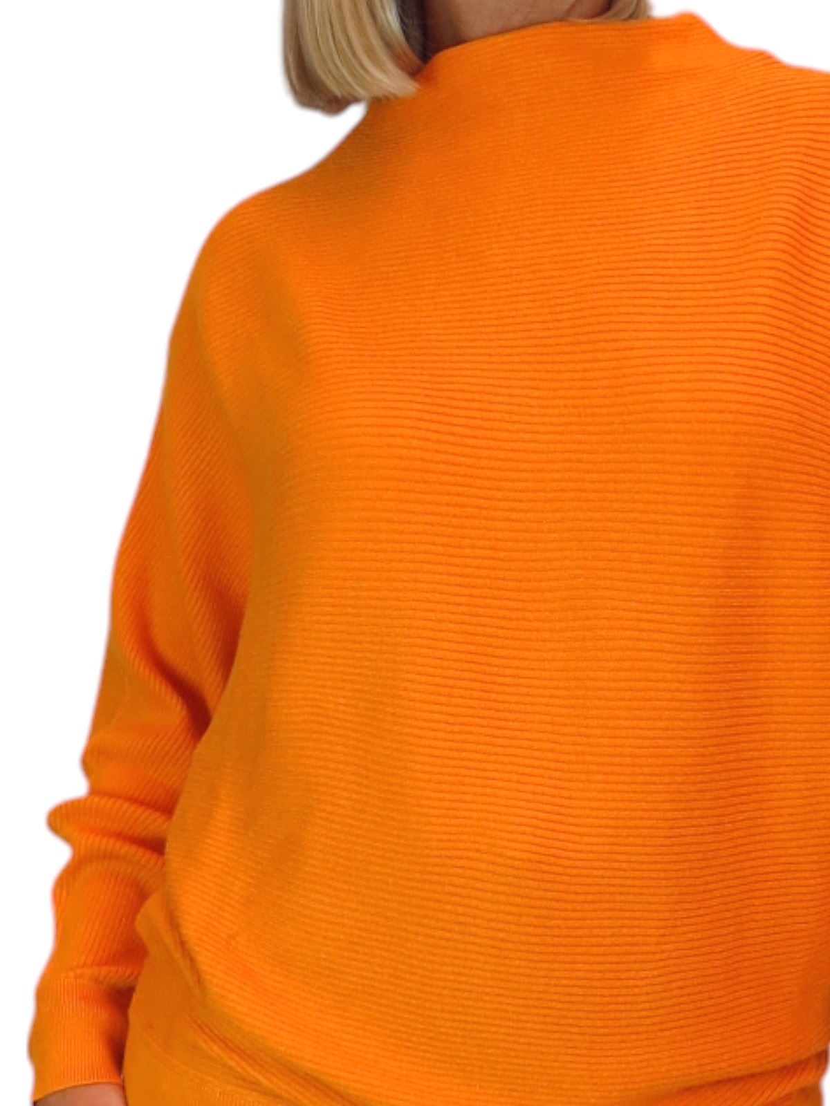 Ladies Rib Turtle Neck Batwing Jumper Soft Knit Long Sleeve Pullover Top 6 - 10 - Picture 23 of 33
