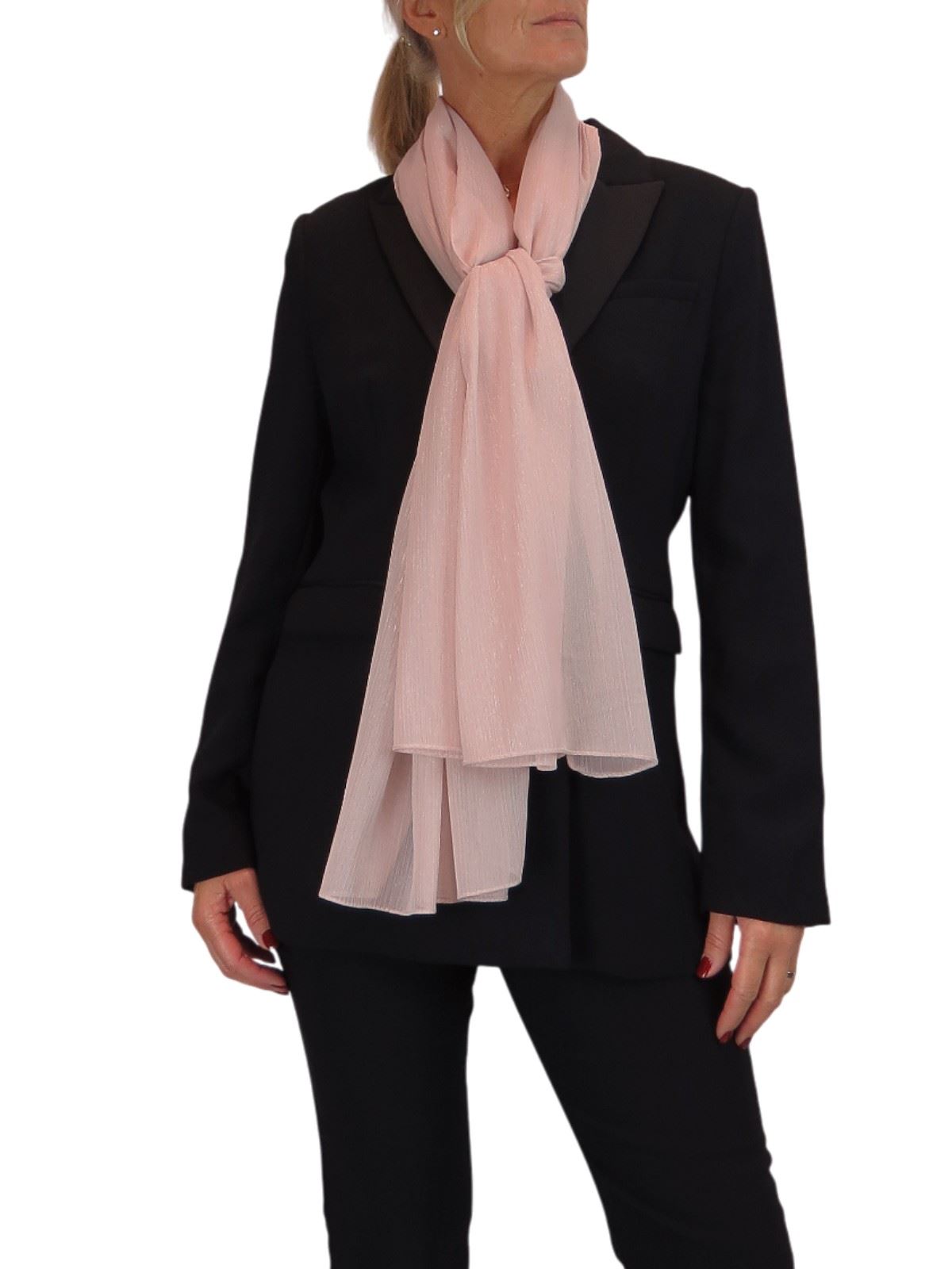 Bufanda de seda para mujer de Paulo Due - Mantón envolvente de gasa fina para viajes y noche - Imagen 94 de 126