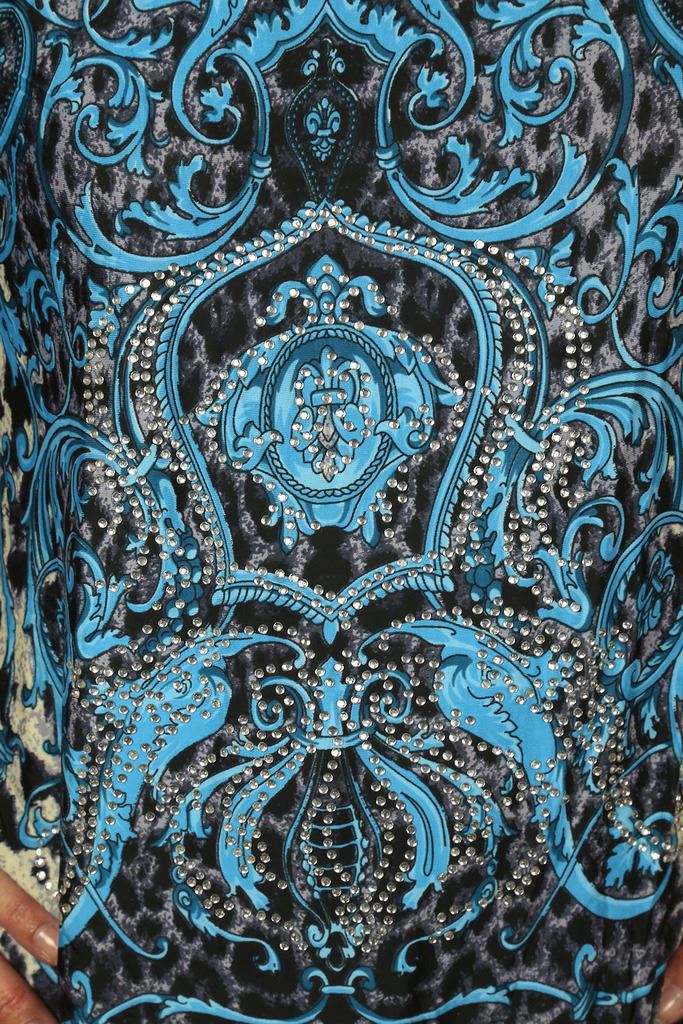 Womens Diamante Animal Print Tunic Top Short Sleeve T Shirt 8-16 CLEARANCE - Picture 5 of 18