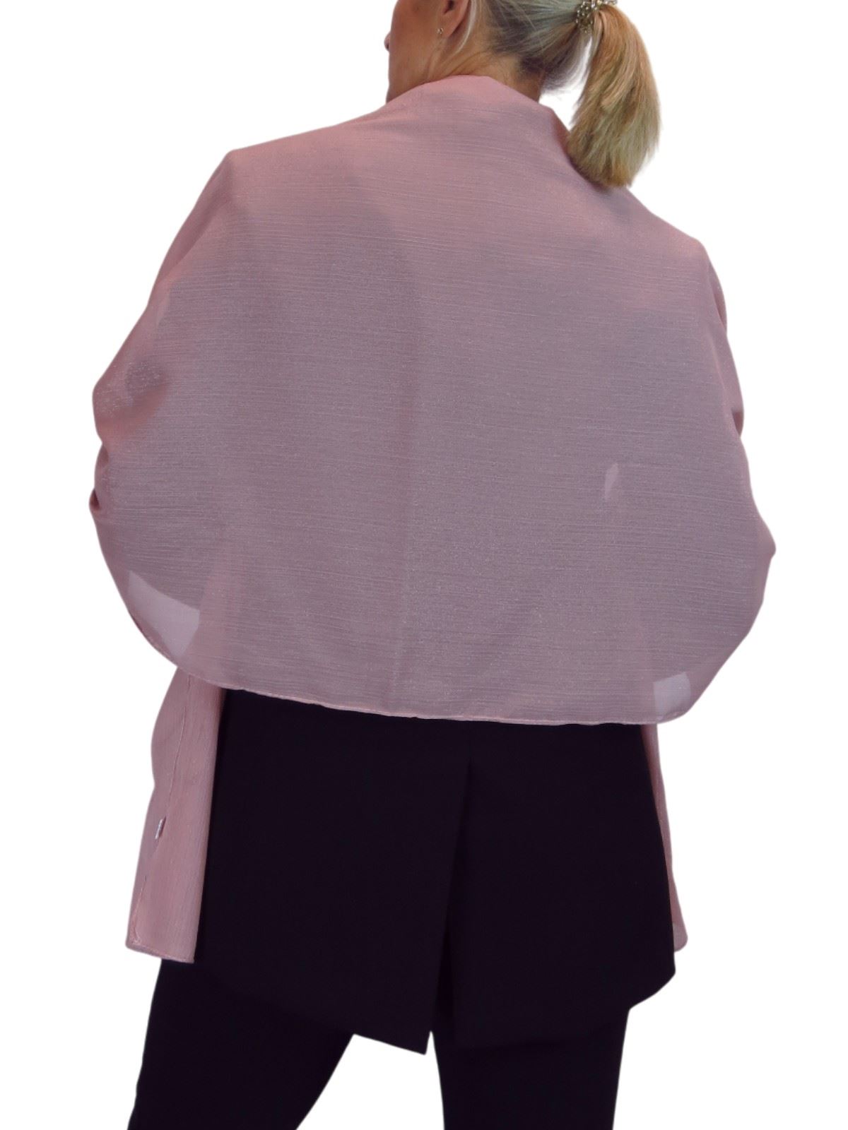 Bufanda de seda para mujer de Paulo Due - Mantón envolvente de gasa fina para viajes y noche - Imagen 107 de 126