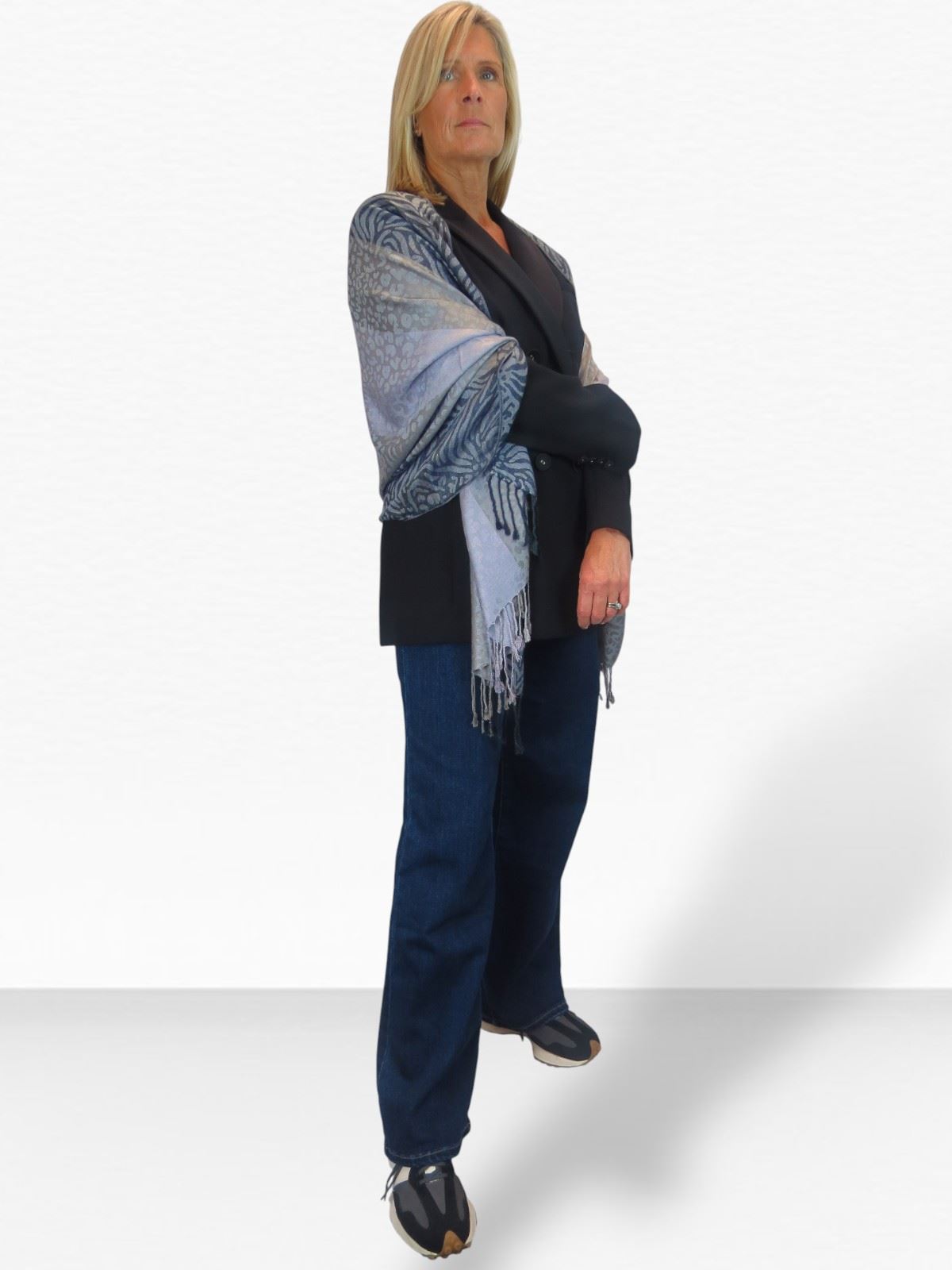 Bufanda suave ligera con estampado de cebra de leopardo para damas chal envolvente - Imagen 26 de 91