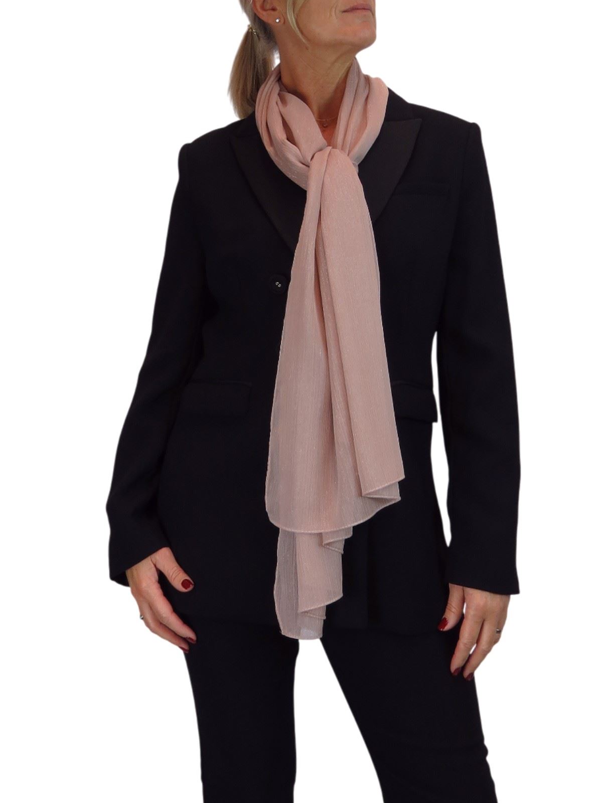 Bufanda de seda para mujer de Paulo Due - Mantón envolvente de gasa fina para viajes y noche - Imagen 101 de 126